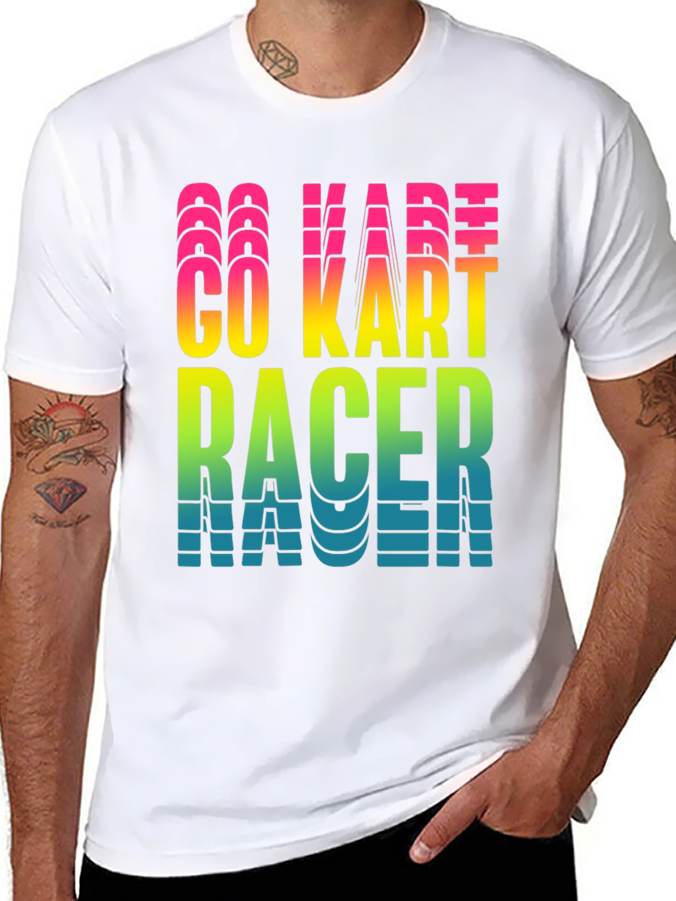 Go Kart Racer Graphic Tee - Cool Karting Shirt