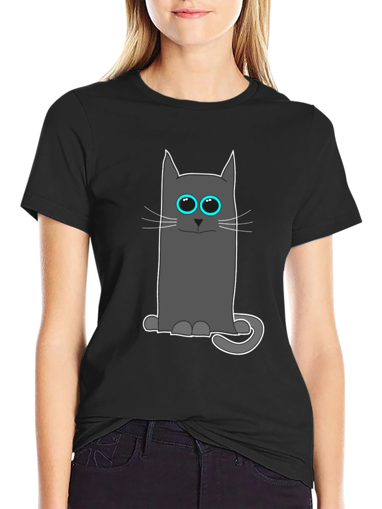 Cool Cat Tee: Funny Cartoon Cat T-Shirt