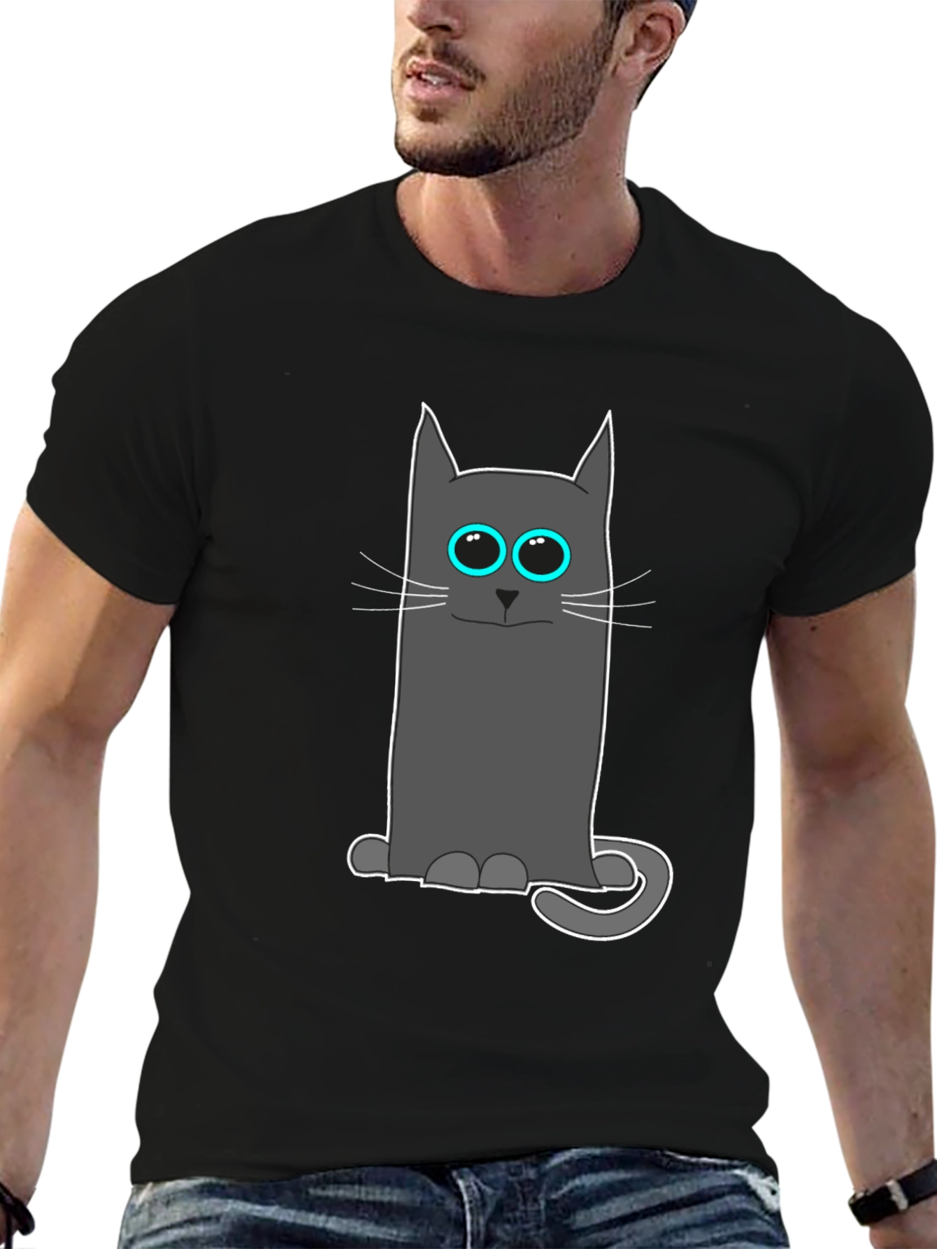 Cool Cat Tee: Funny Cartoon Cat T-Shirt
