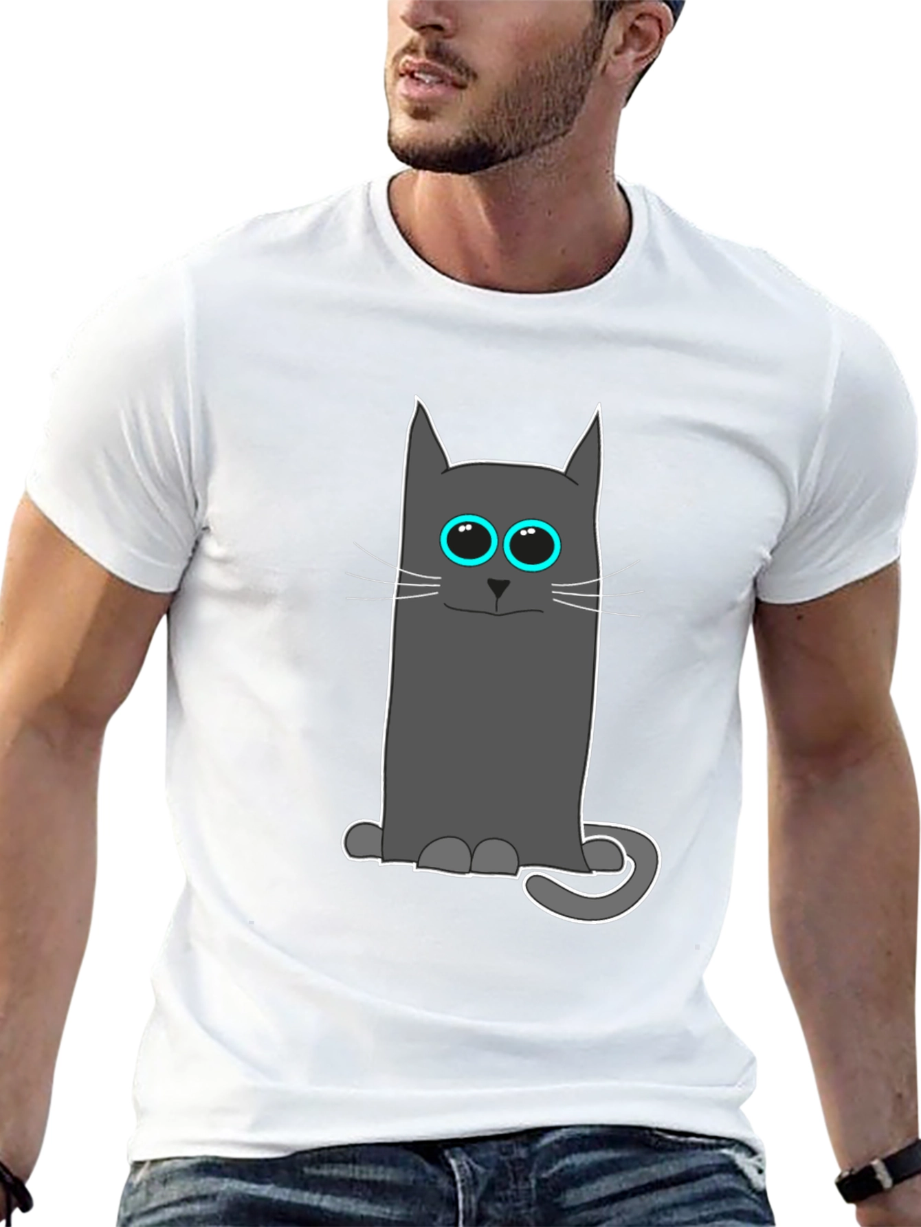 Cool Cat Tee: Funny Cartoon Cat T-Shirt