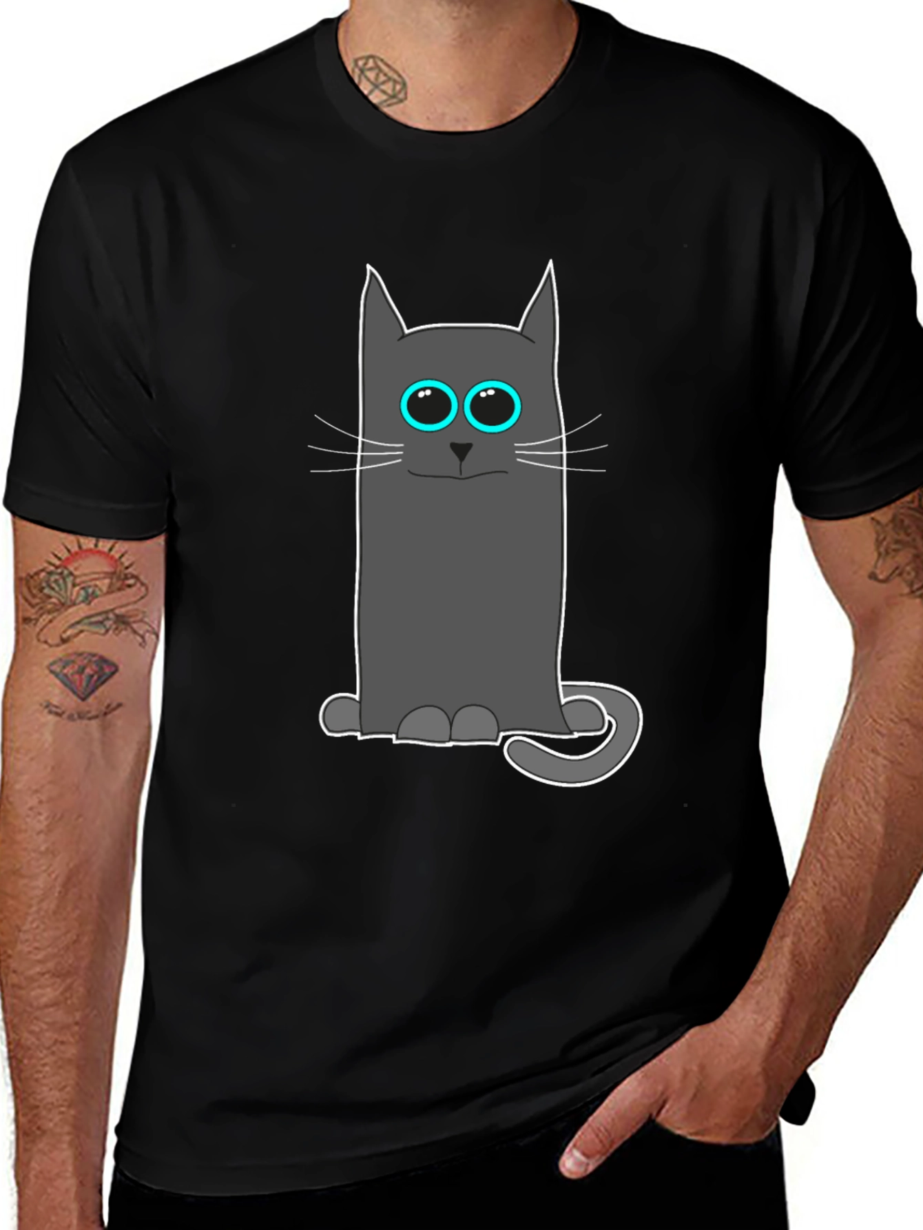 Cool Cat Tee: Funny Cartoon Cat T-Shirt