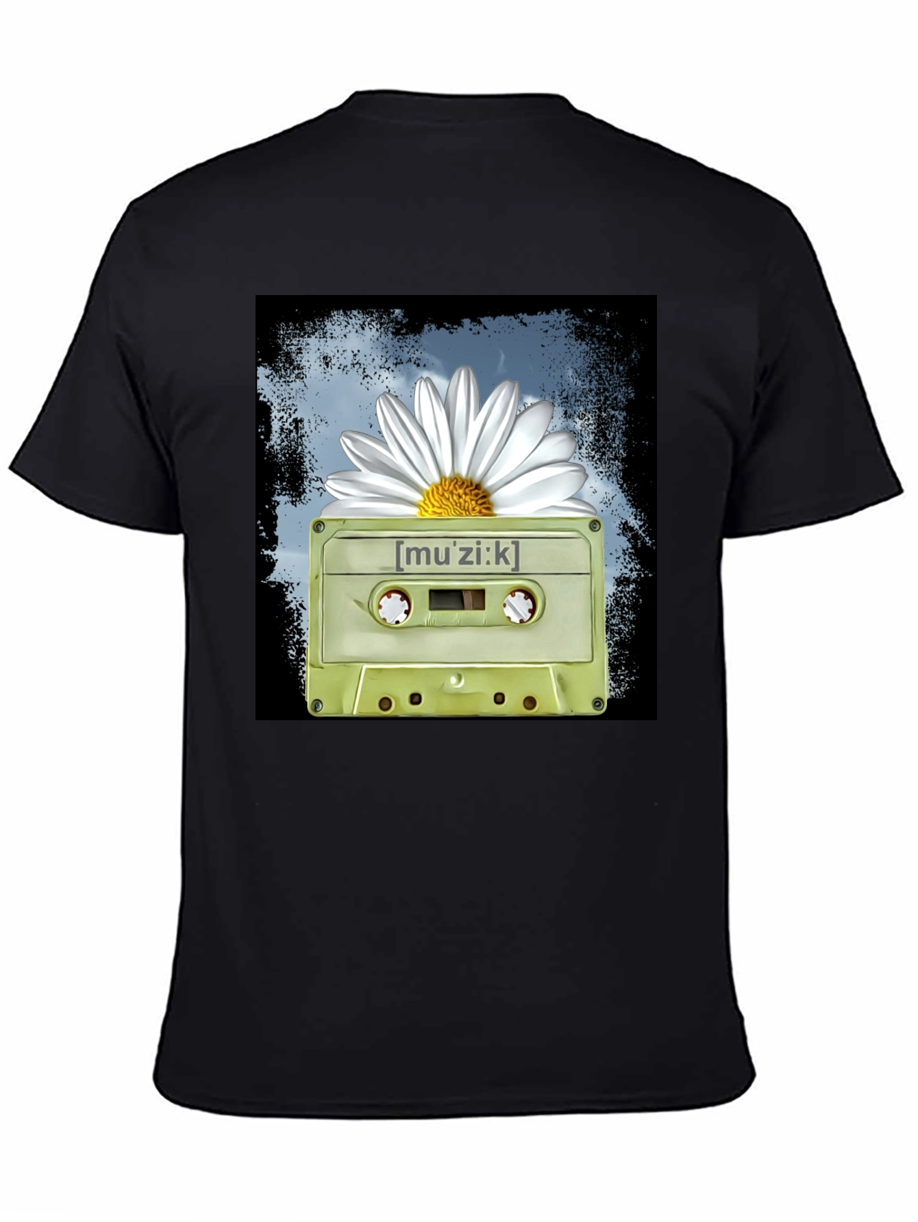 Muzik Cassette Tape Graphic T-Shirt