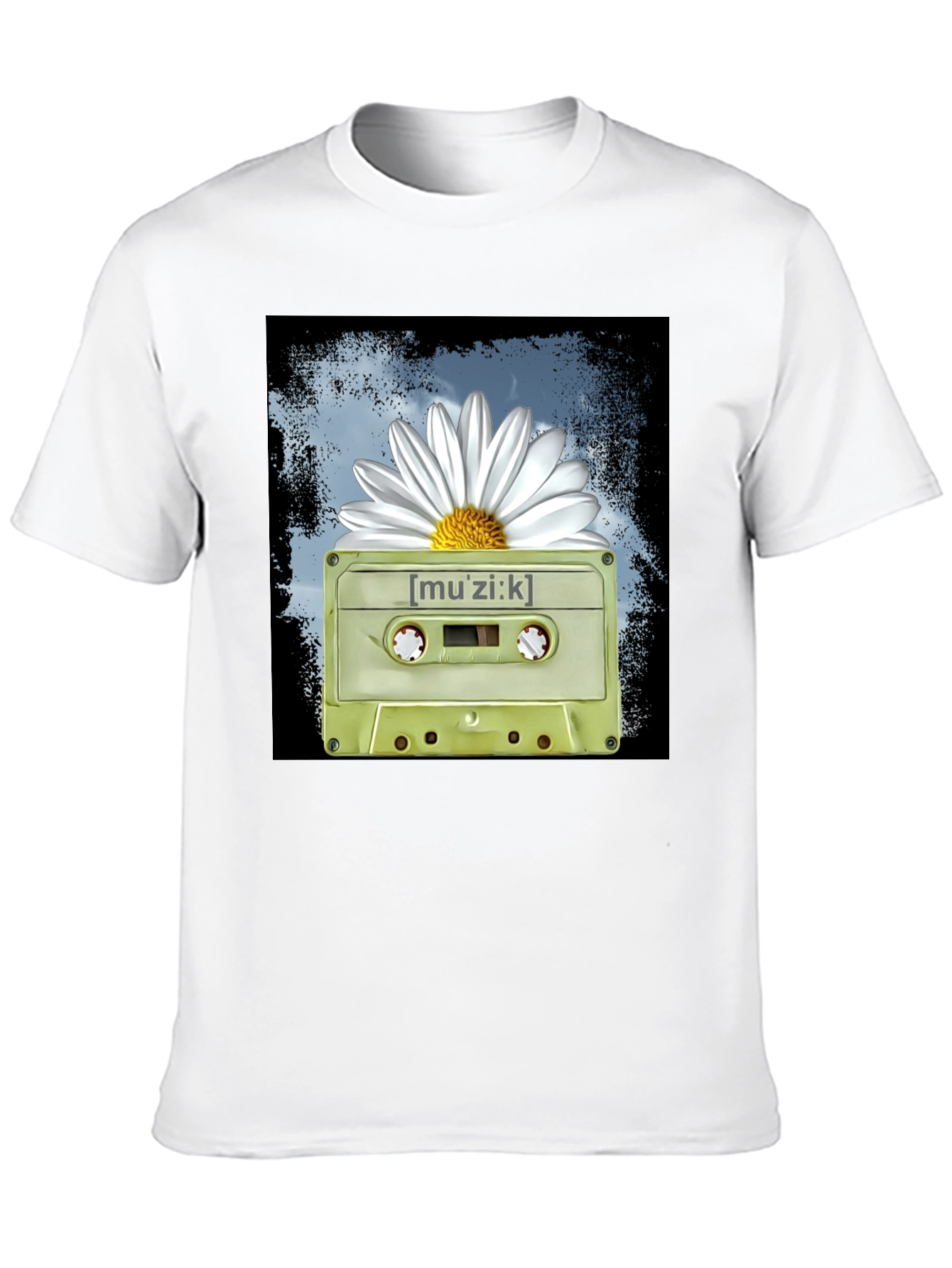 Muzik Cassette Tape Graphic T-Shirt