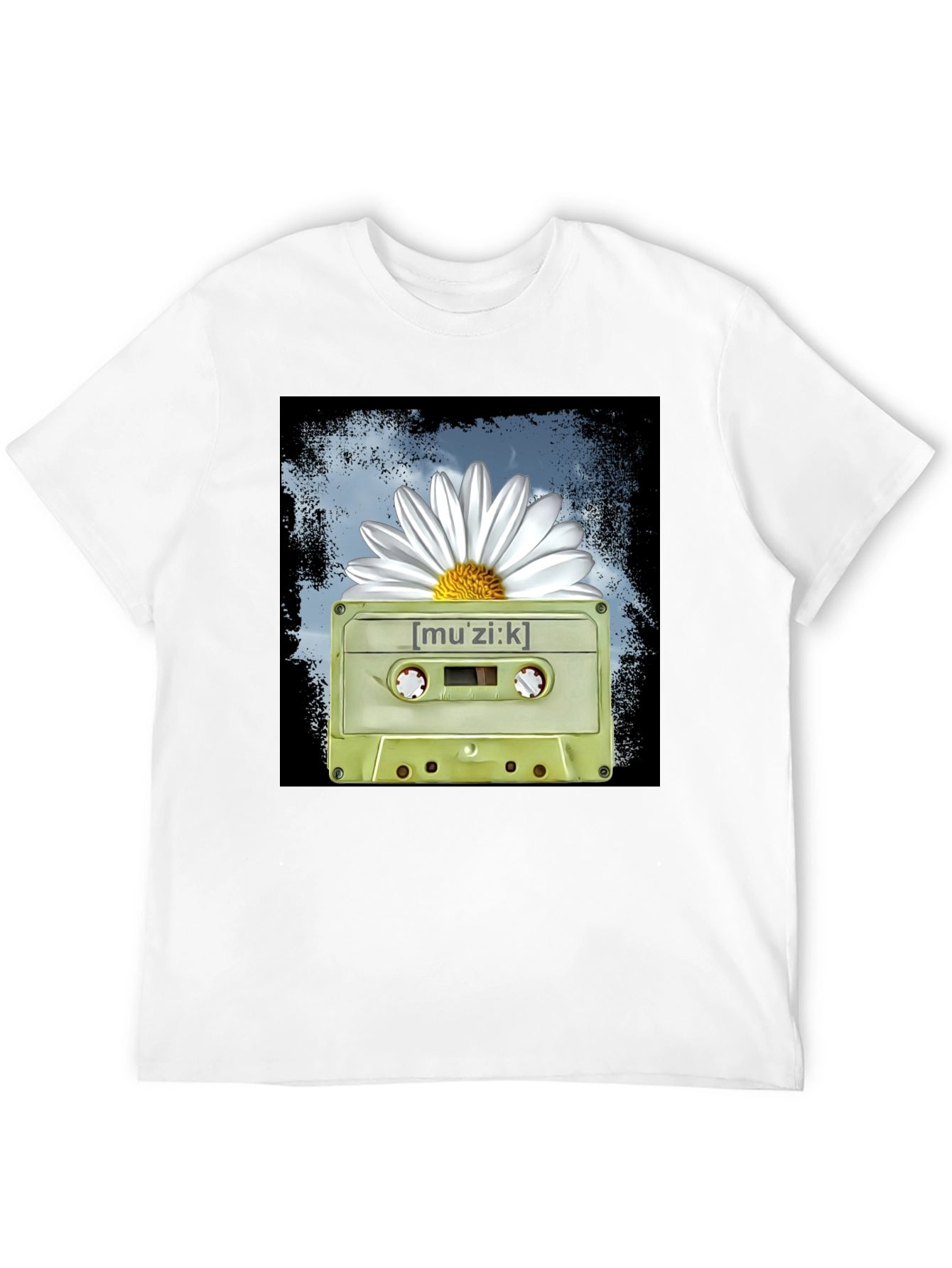 Muzik Cassette Tape Graphic T-Shirt