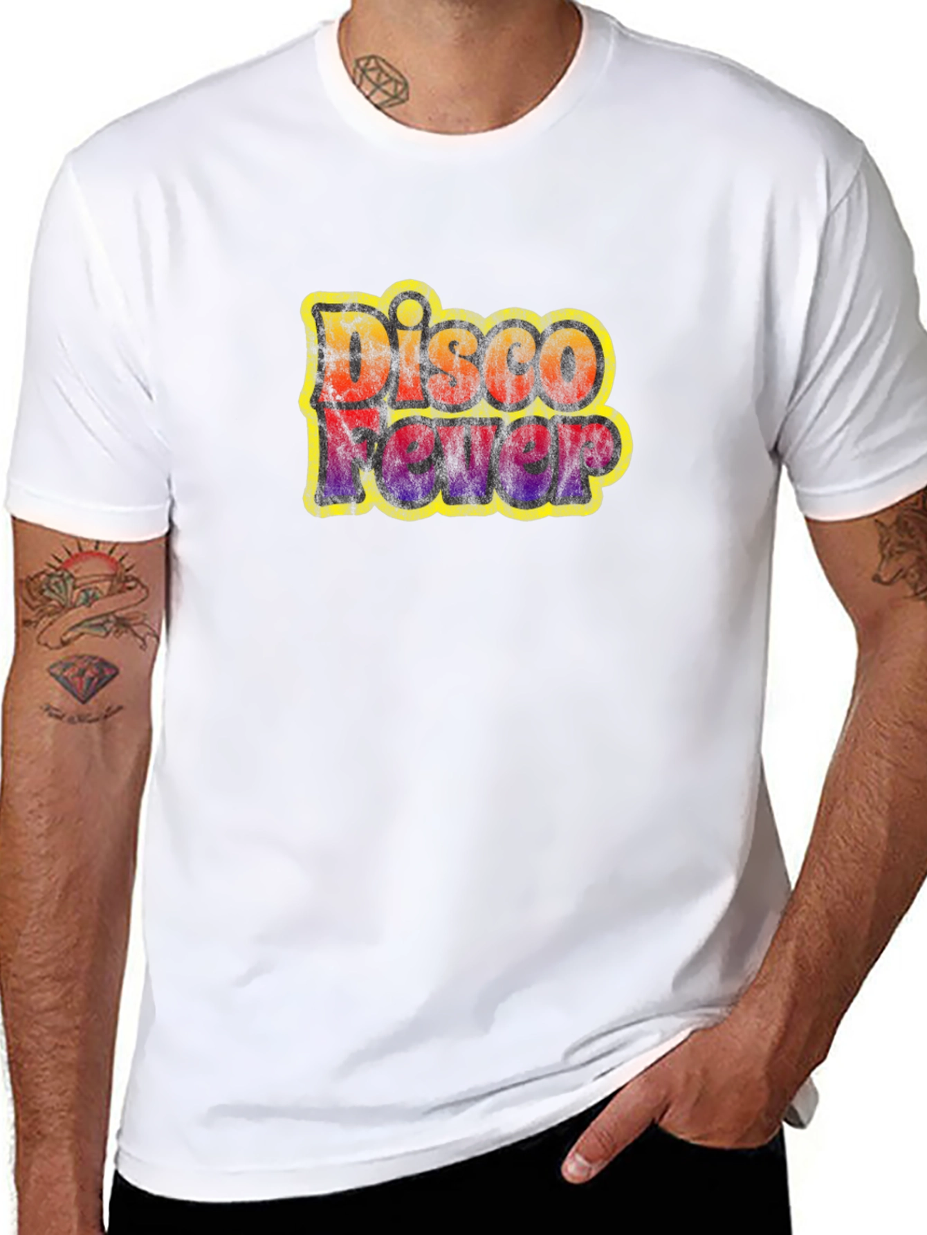 Retro Disco Fever Graphic T-Shirt