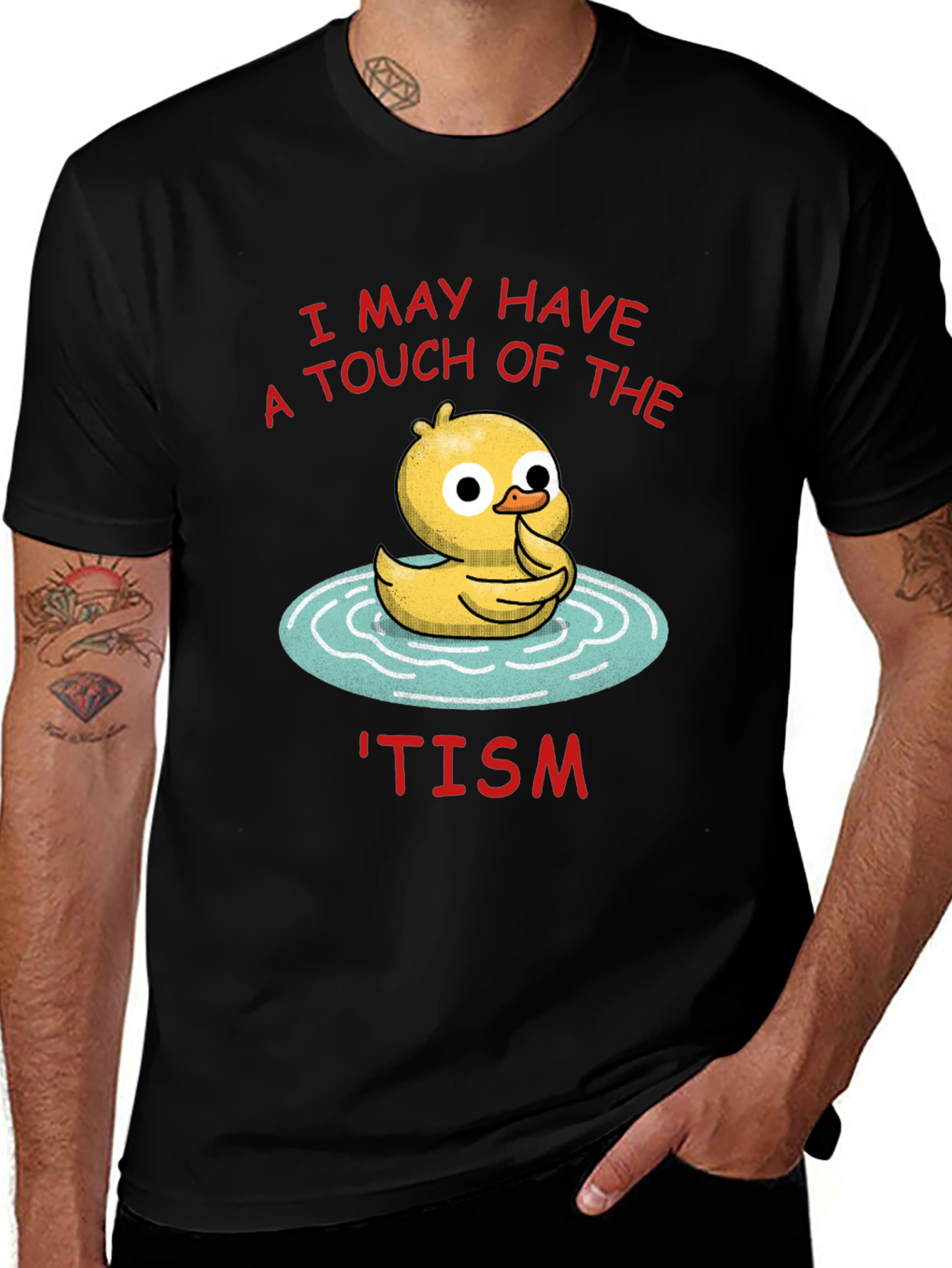 Quirky Tism Duck Graphic Tee