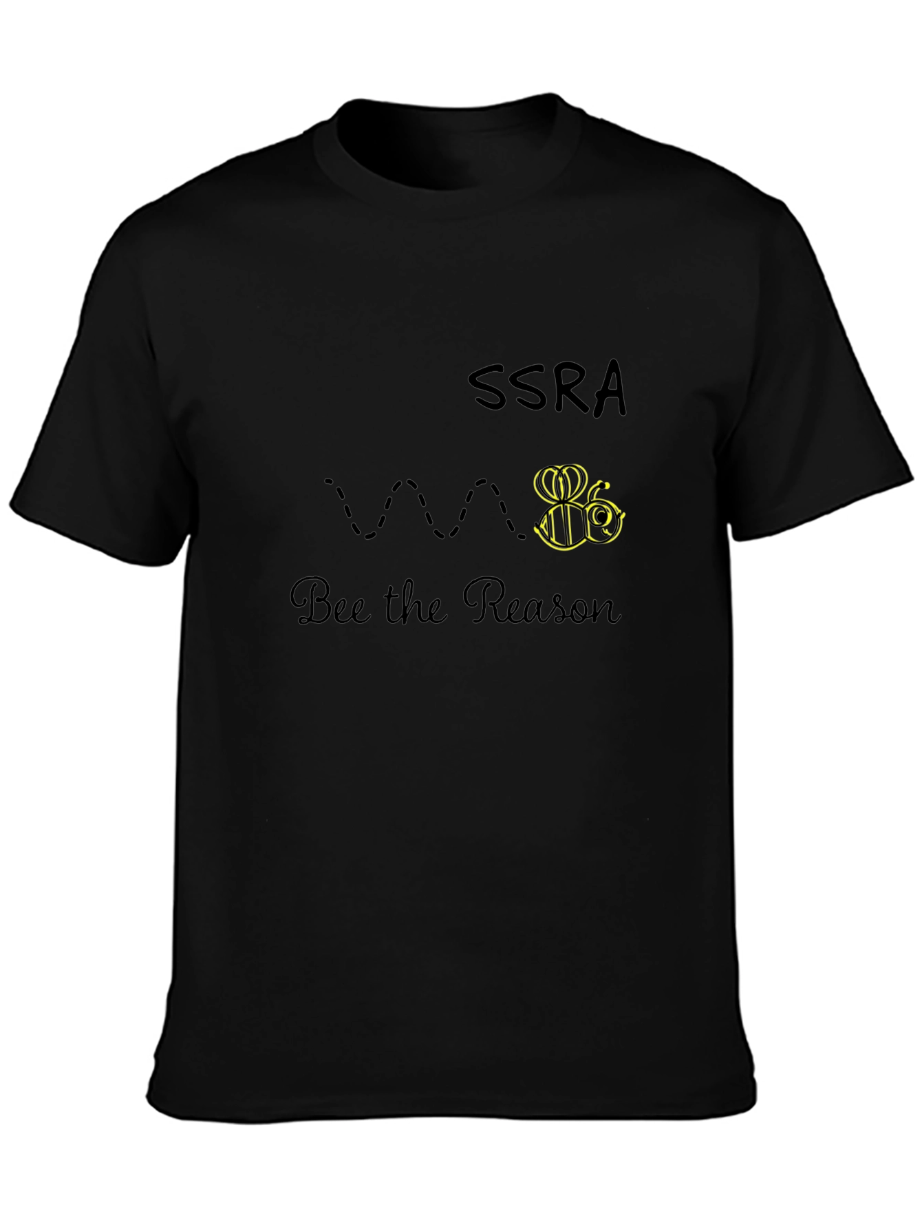 SSRA Bee the Reason Black Graphic Tee