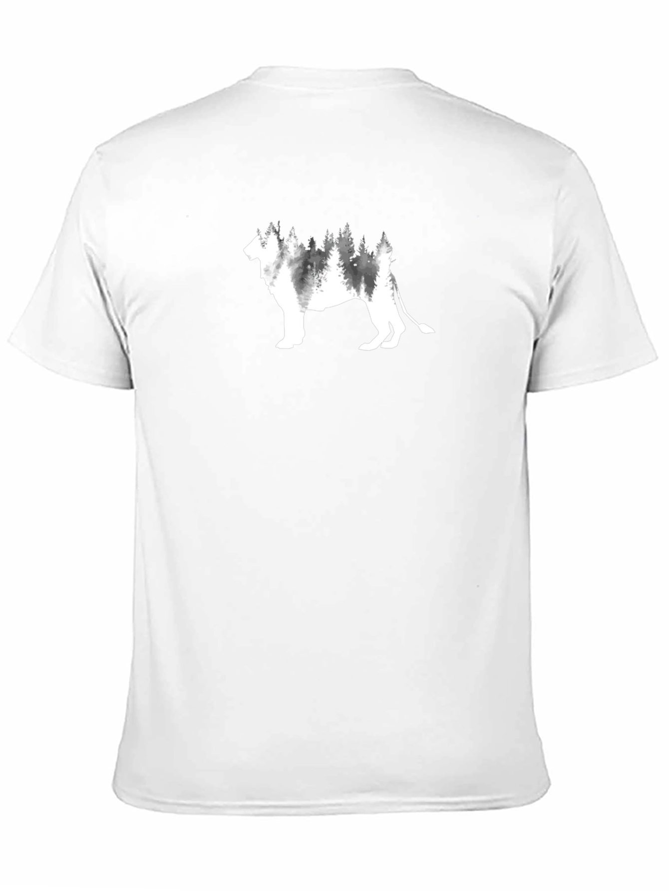 Lion Forest Graphic T-Shirt - Stylish Nature Tee