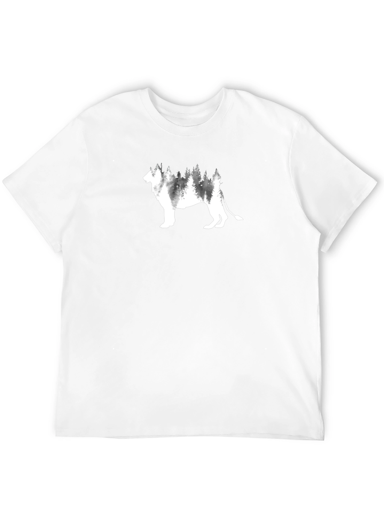 Lion Forest Graphic T-Shirt - Stylish Nature Tee