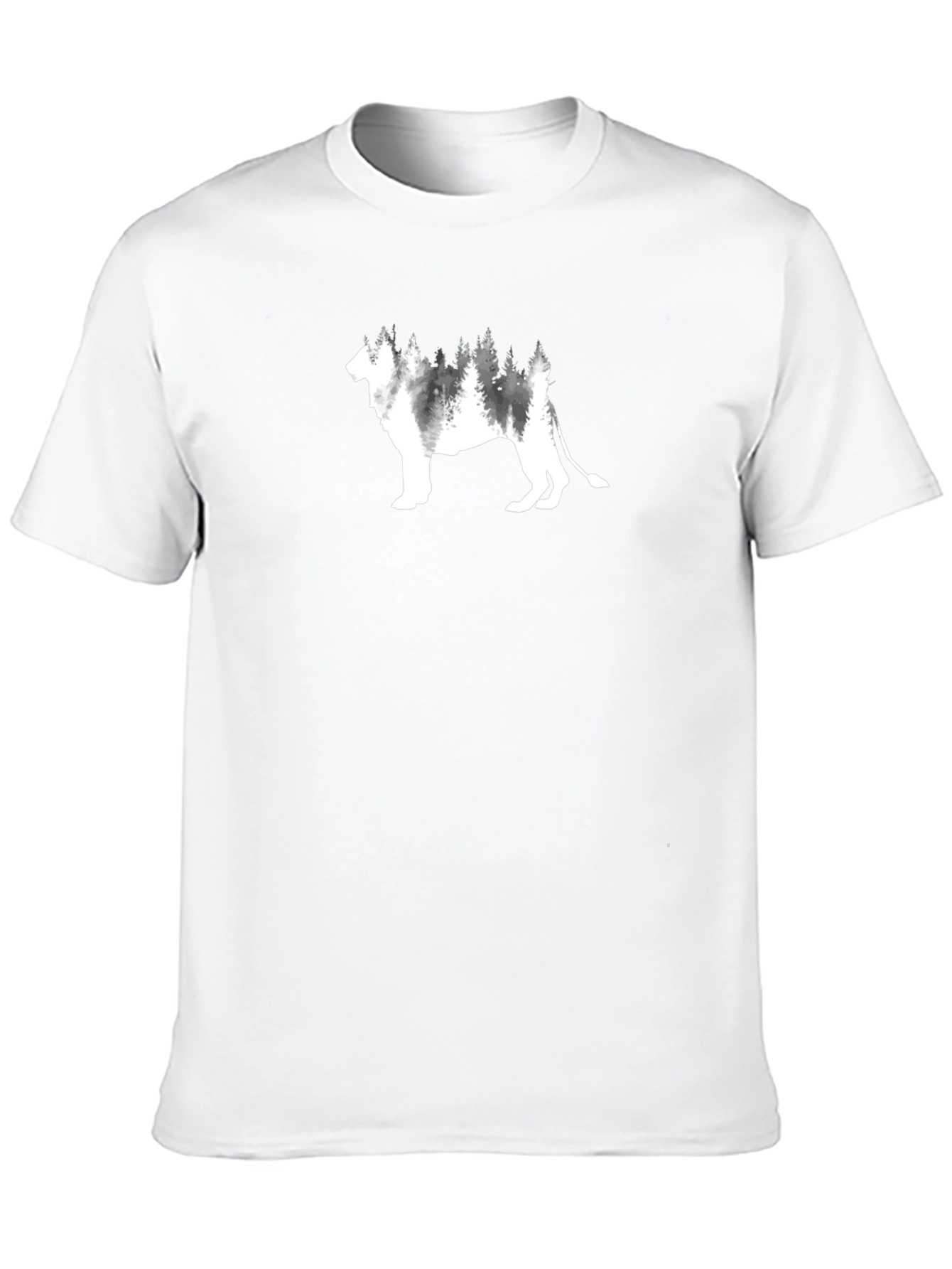 Lion Forest Graphic T-Shirt - Stylish Nature Tee