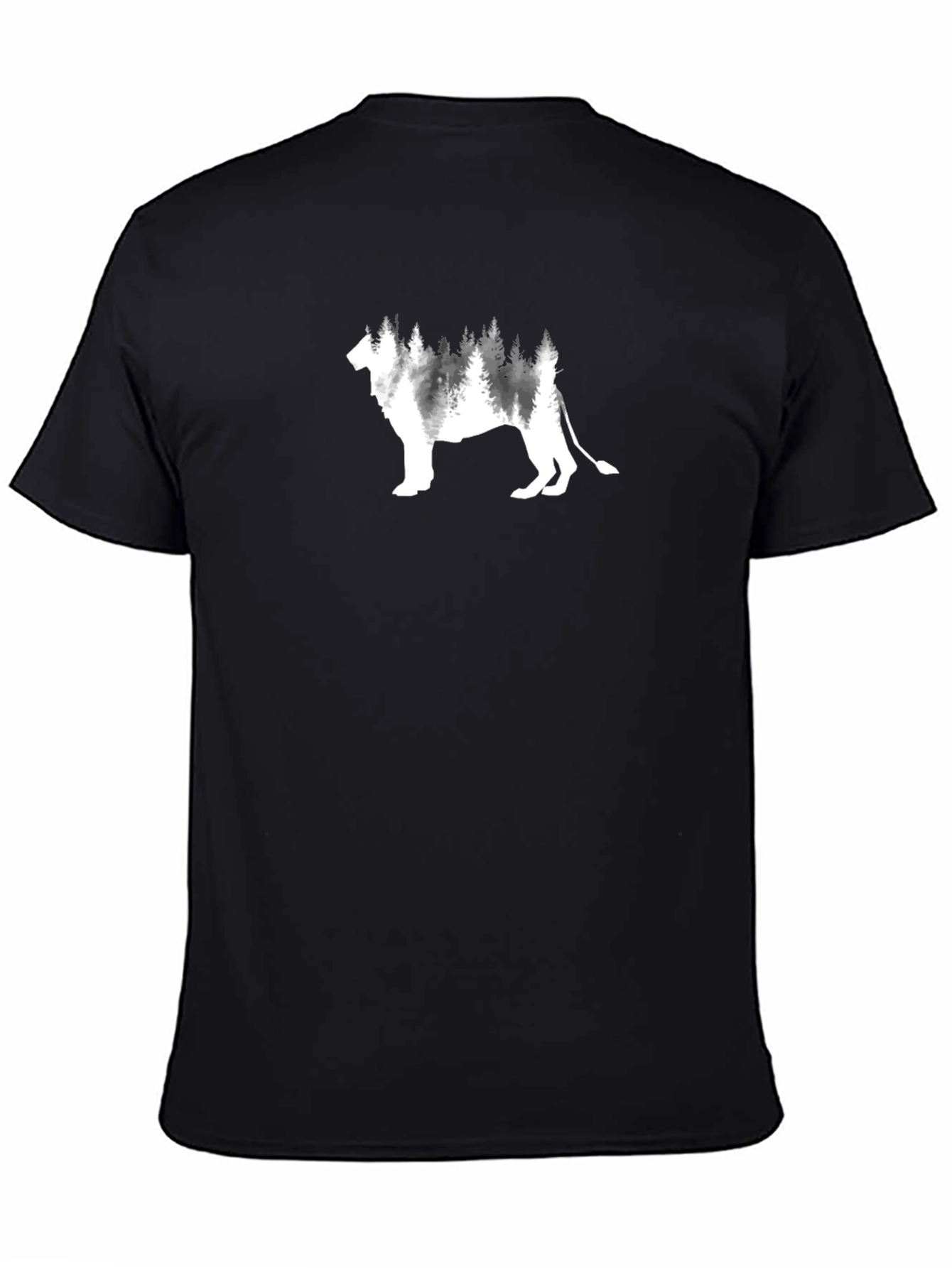 Lion Forest Graphic T-Shirt - Stylish Nature Tee