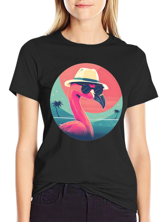 Cool Flamingo T-Shirt - Tropical Vacation Ready