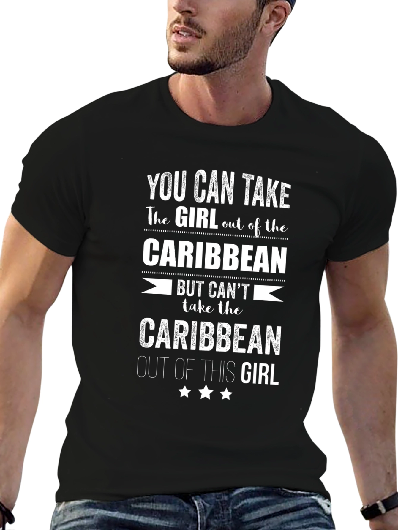 Caribbean Girl T-Shirt -  Funny Graphic Tee