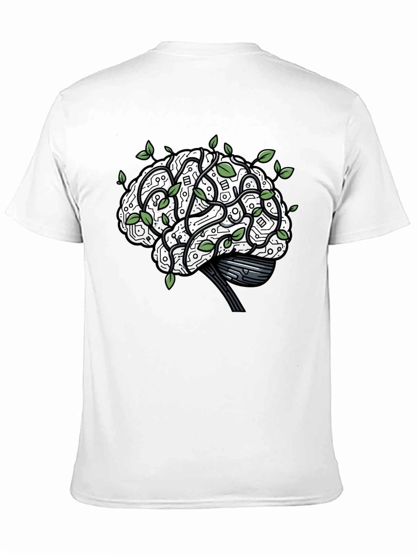Brain Circuitry T-Shirt - Mind & Tech Fusion