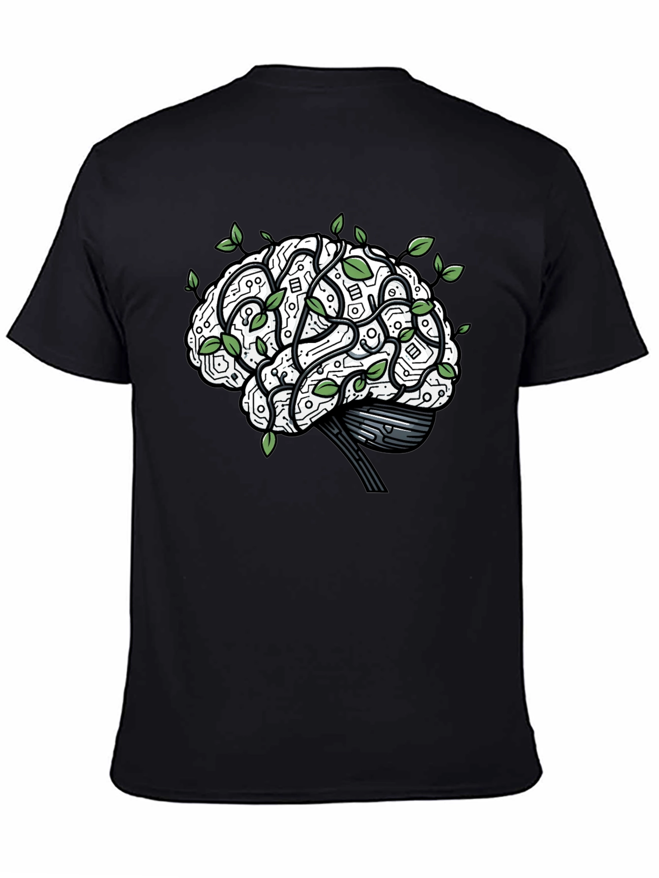 Brain Circuitry T-Shirt - Mind & Tech Fusion