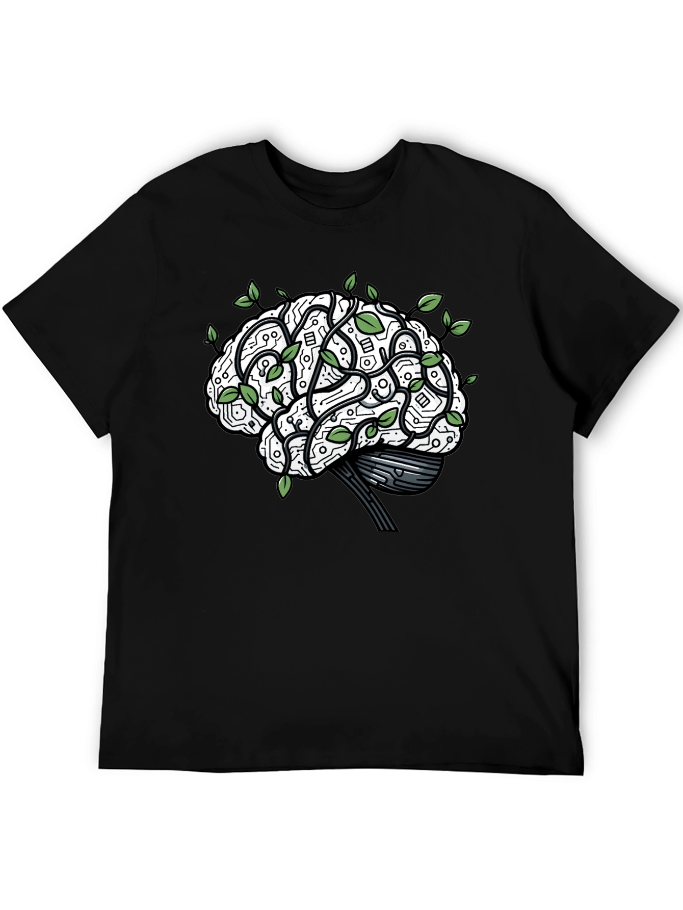 Brain Circuitry T-Shirt - Mind & Tech Fusion