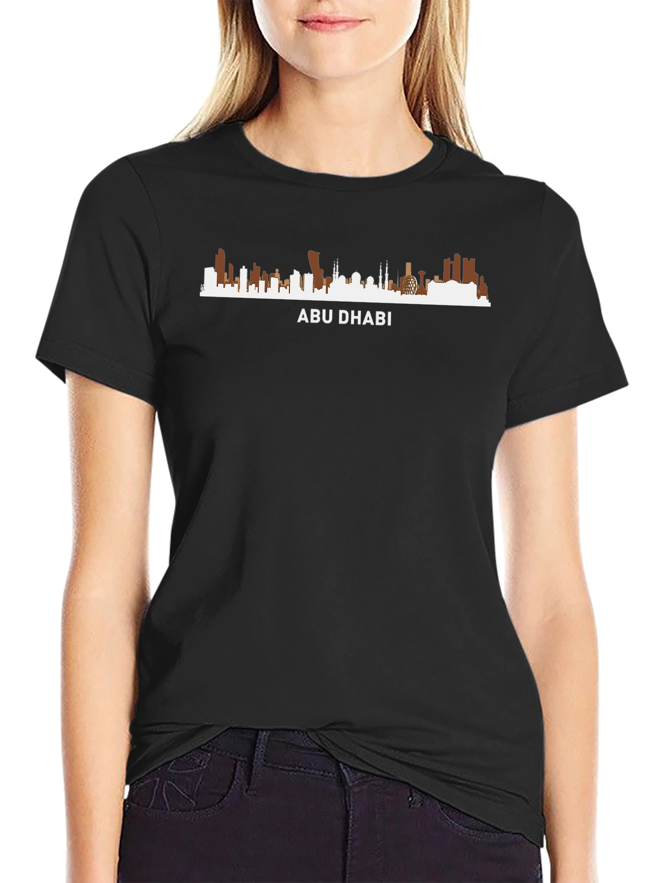 Abu Dhabi Skyline T-Shirt - Cityscape Graphic Tee