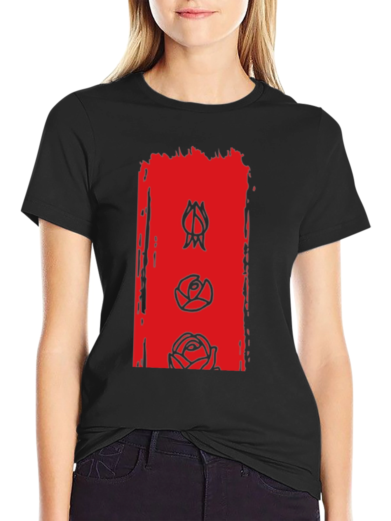 Floral Evolution Graphic Tee - Modern Mens T-Shirt
