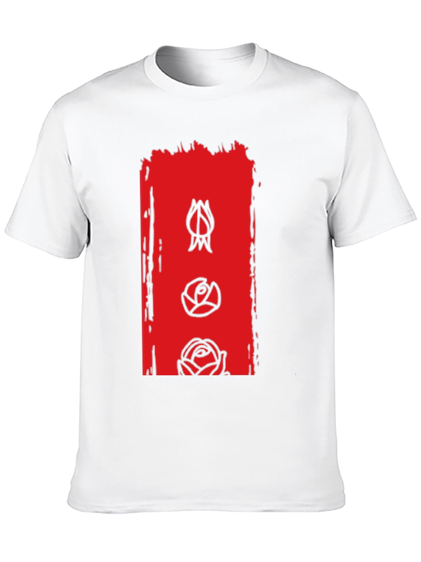 Floral Evolution Graphic Tee - Modern Mens T-Shirt