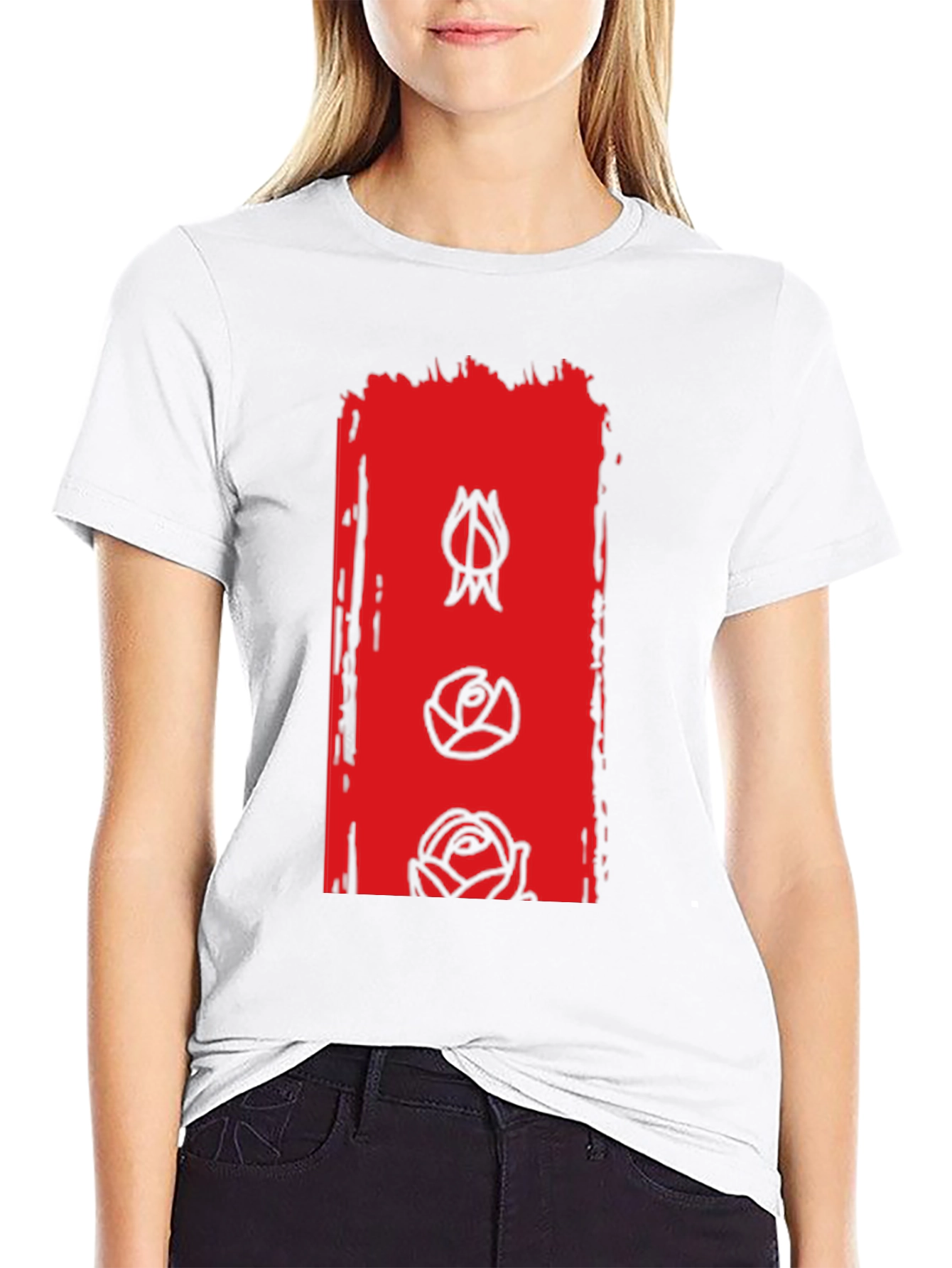 Floral Evolution Graphic Tee - Modern Mens T-Shirt