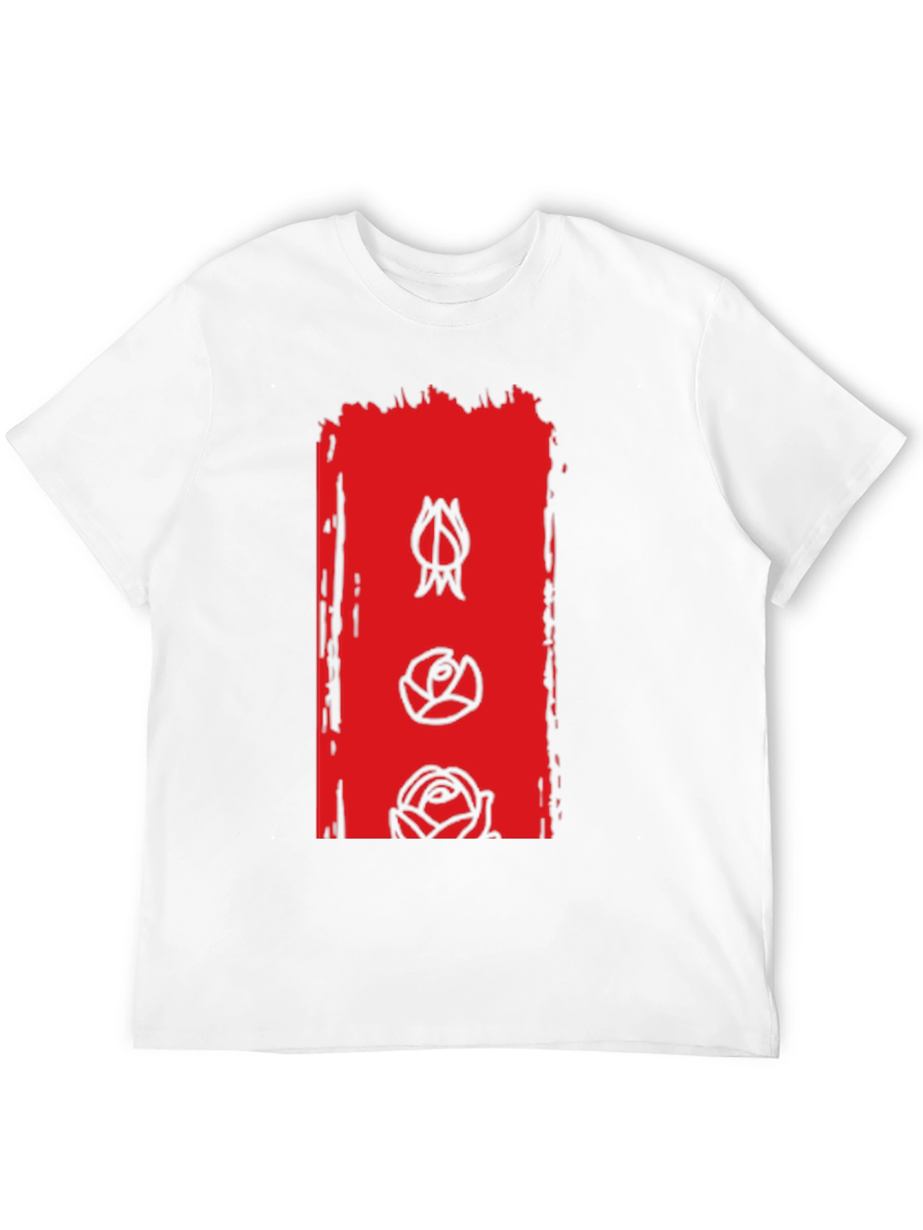 Floral Evolution Graphic Tee - Modern Mens T-Shirt