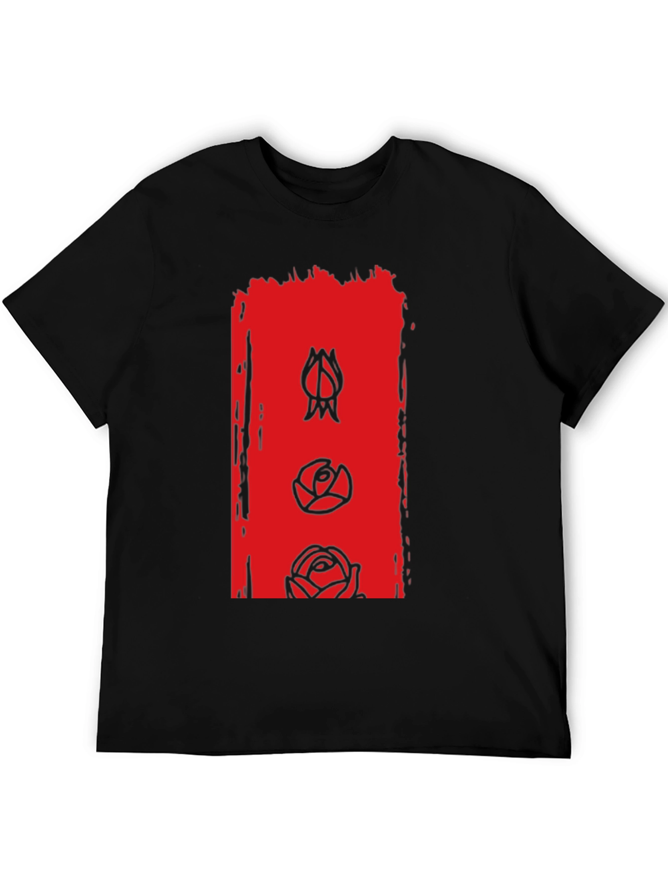 Floral Evolution Graphic Tee - Modern Mens T-Shirt