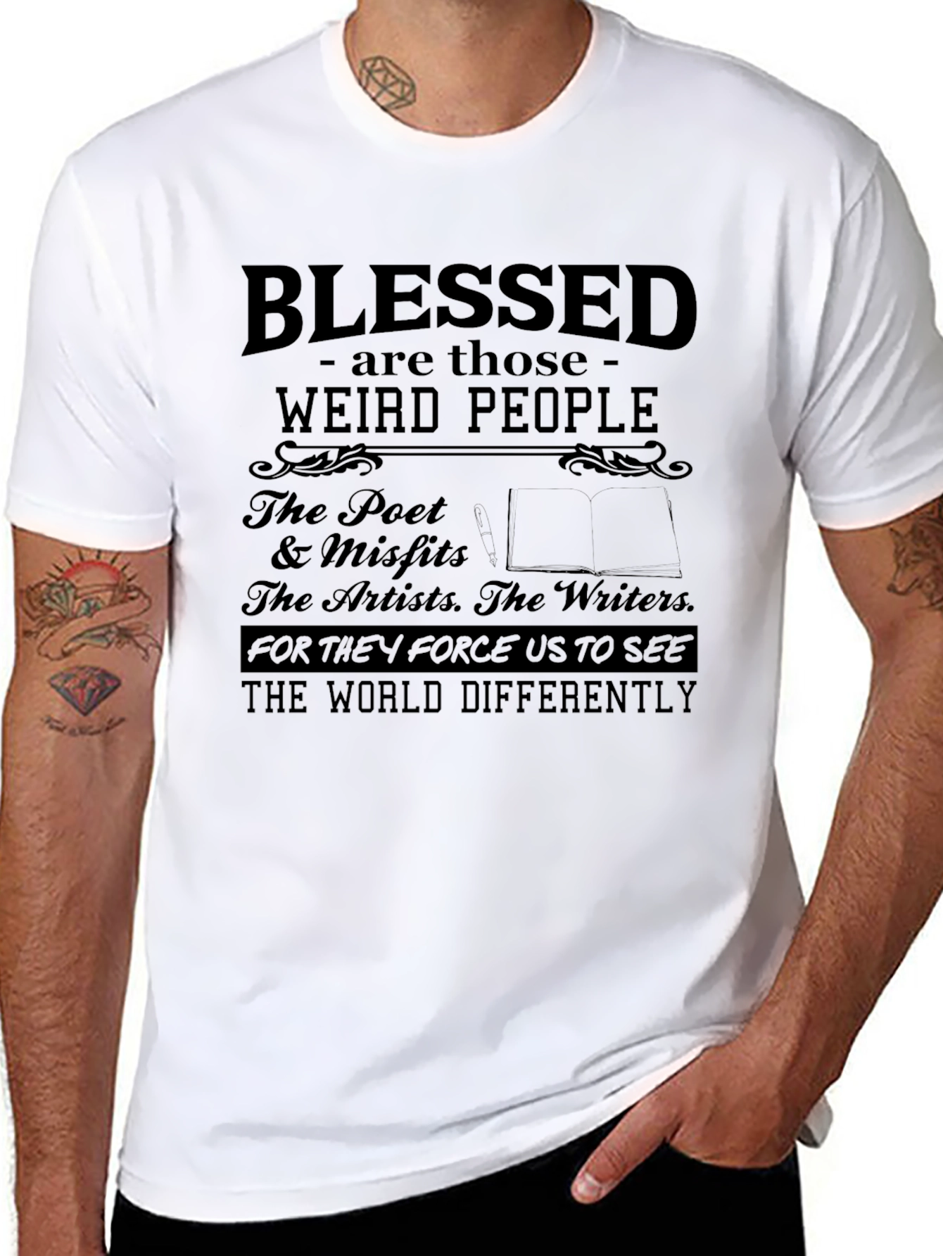 Blessed Weird People Graphic T-Shirt