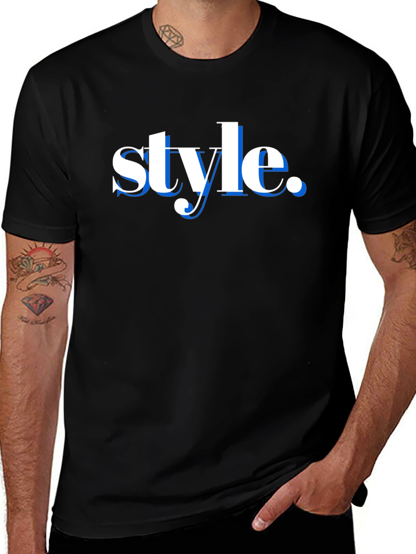 Stylish Black T-Shirt - Style Graphic Tee