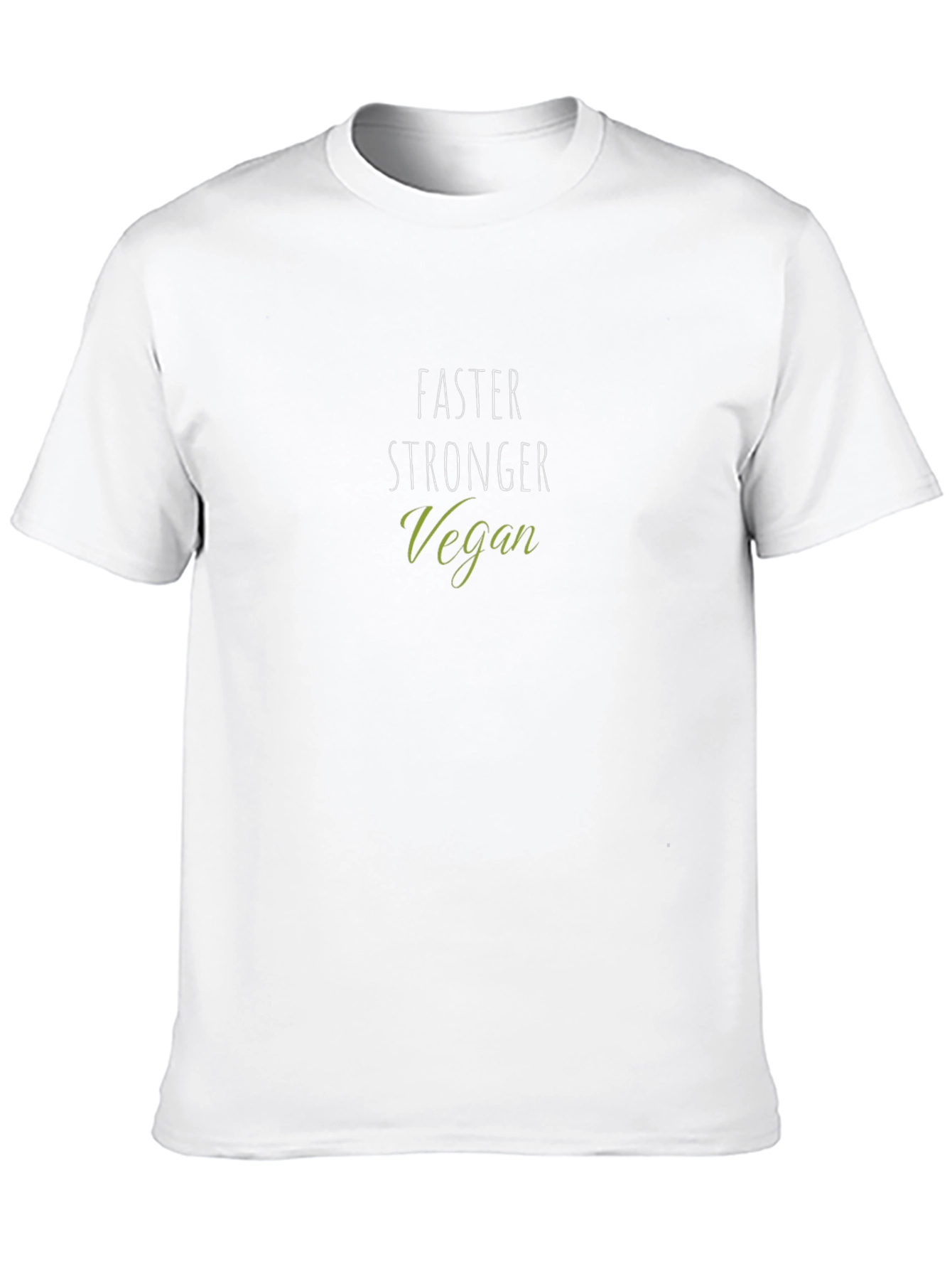 Faster Stronger Vegan Black T-Shirt