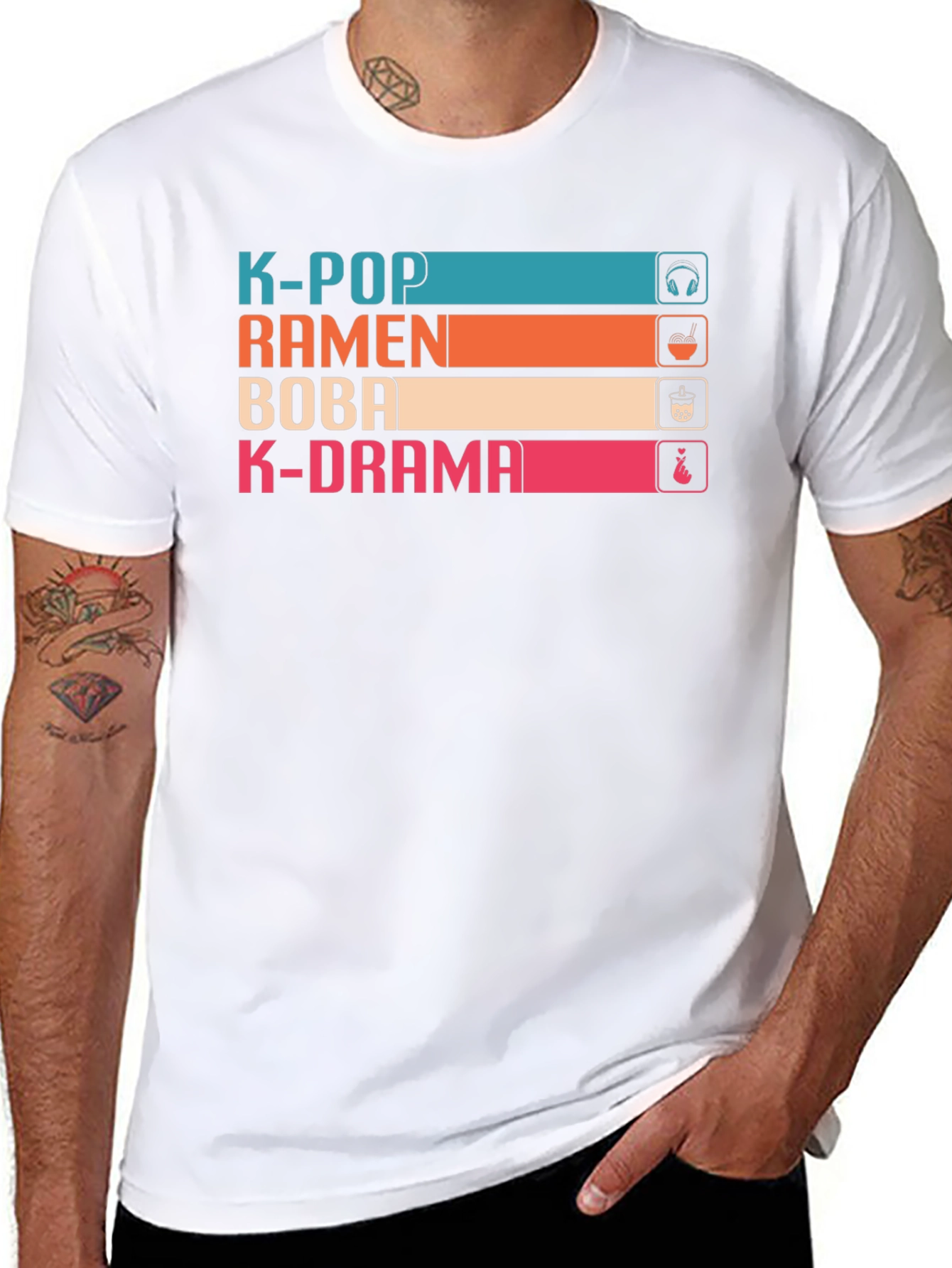K-Pop Ramen Boba K-Drama T-Shirt