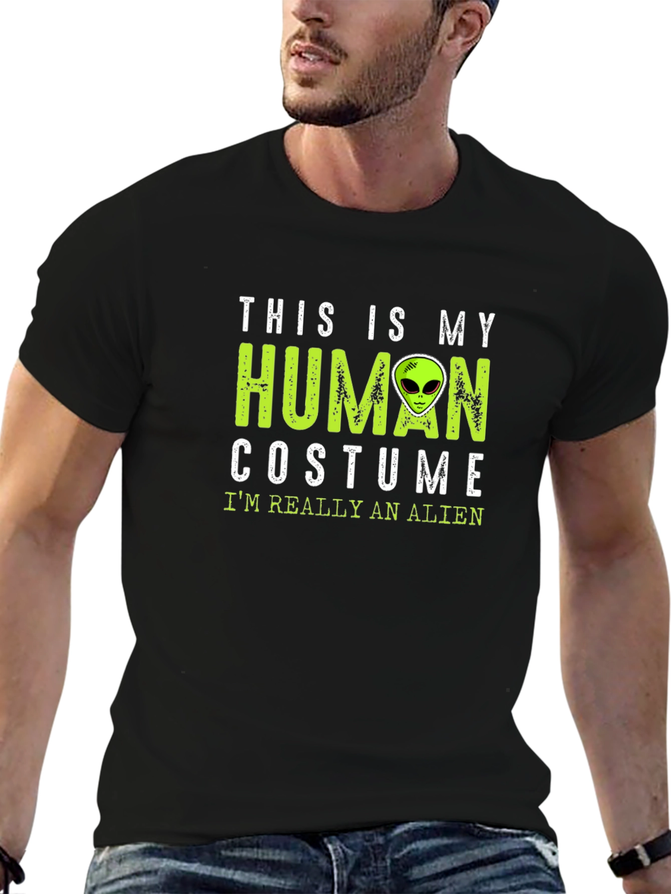 This Is My Human Costume Alien T-Shirt