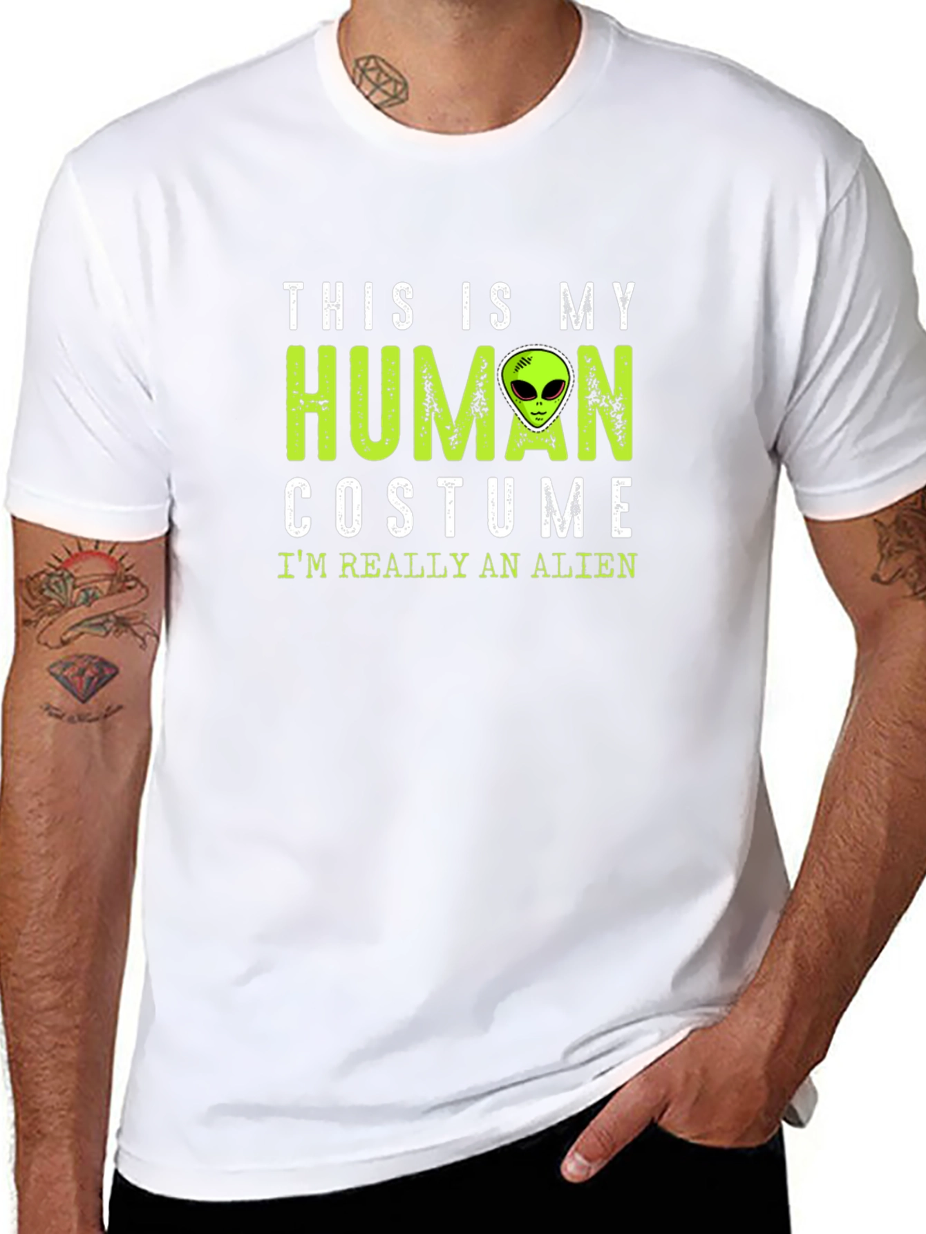 This Is My Human Costume Alien T-Shirt