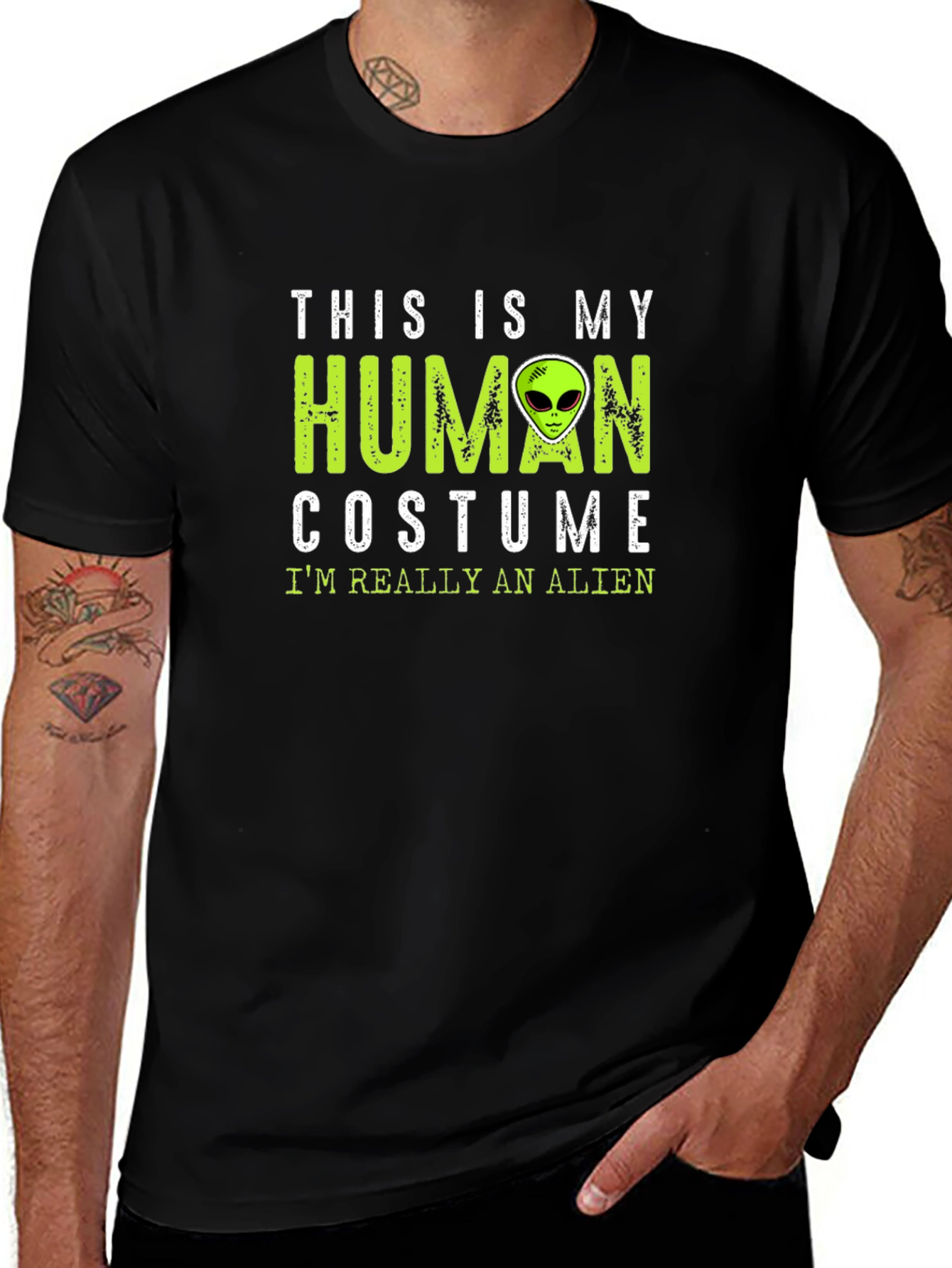 This Is My Human Costume Alien T-Shirt