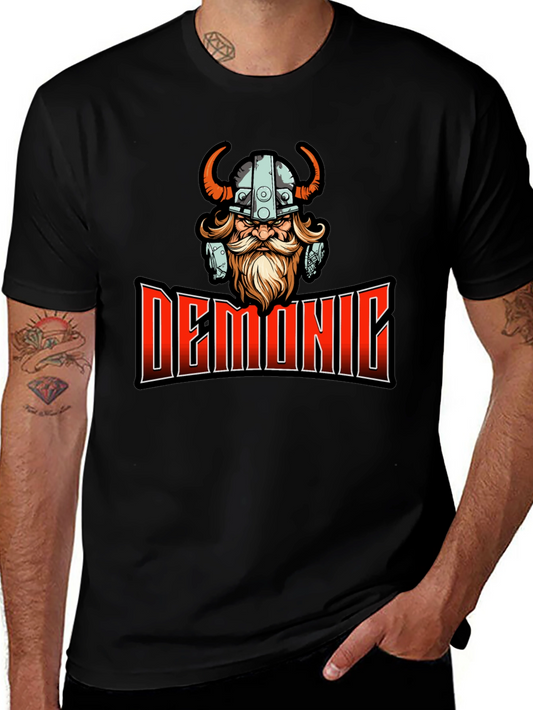 Demonic Viking Graphic T-Shirt
