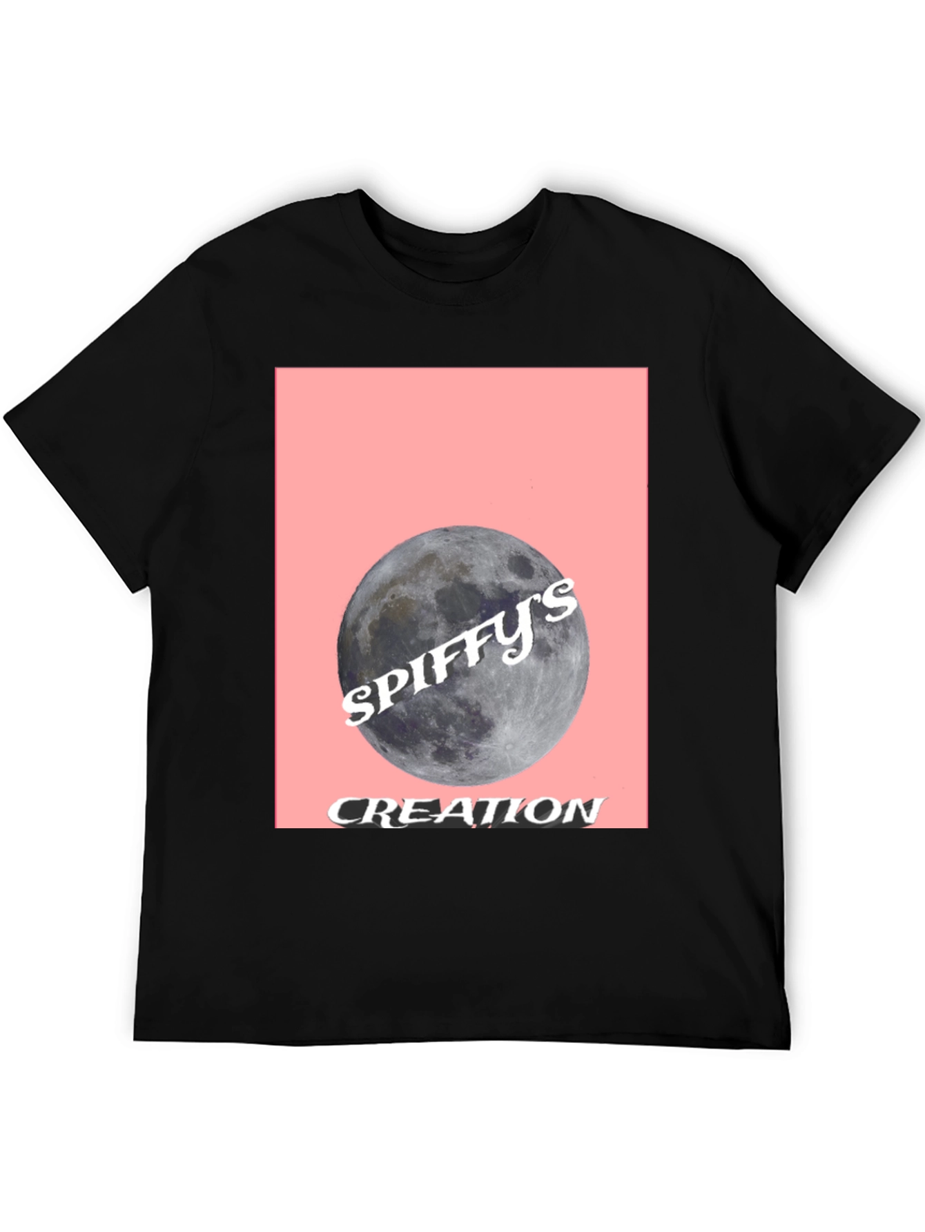 Spiffys Creation Moon Graphic Tee - Black