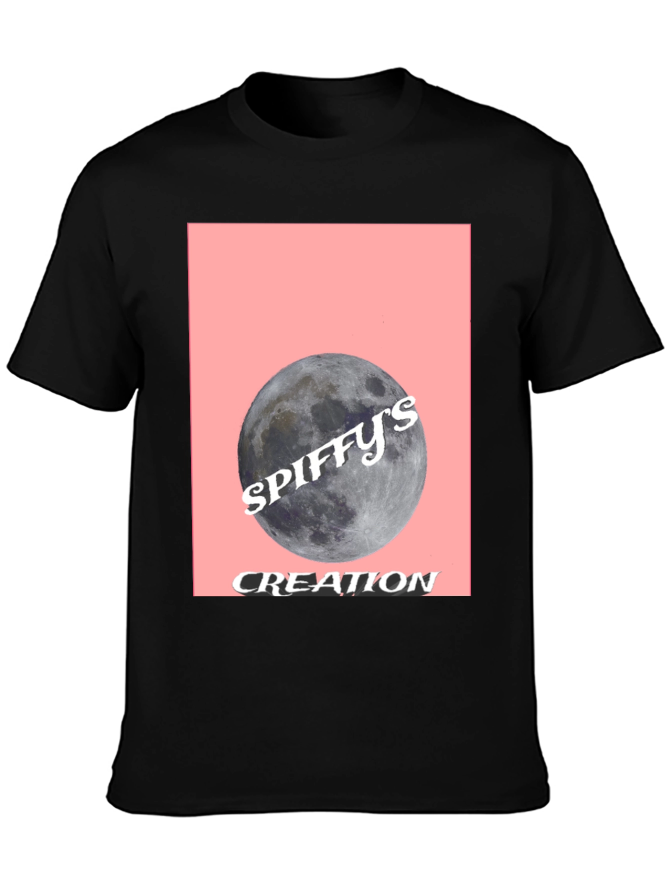 Spiffys Creation Moon Graphic Tee - Black
