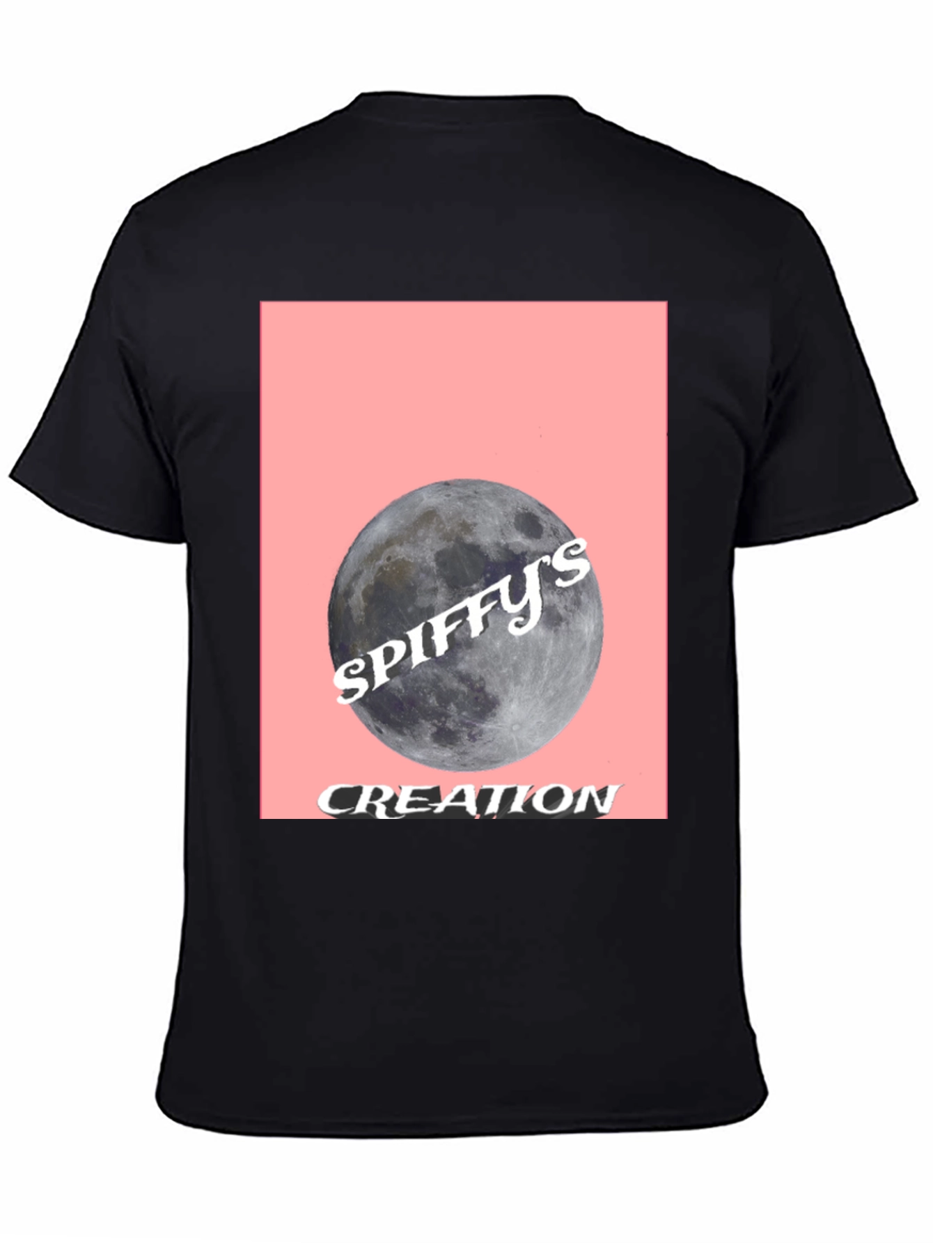 Spiffys Creation Moon Graphic Tee - Black