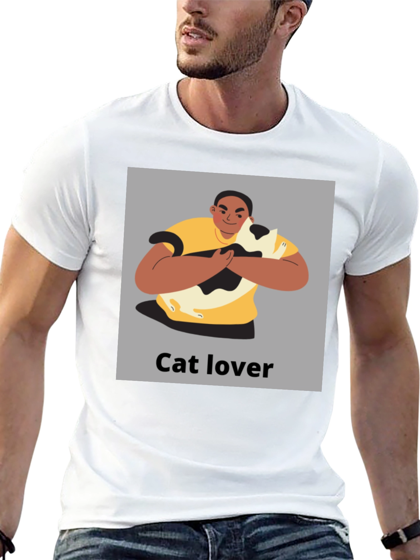 Cat Lover Graphic Tee - Unisex Black T-Shirt