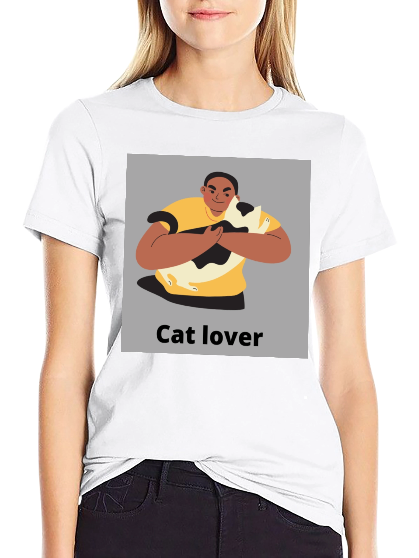Cat Lover Graphic Tee - Unisex Black T-Shirt