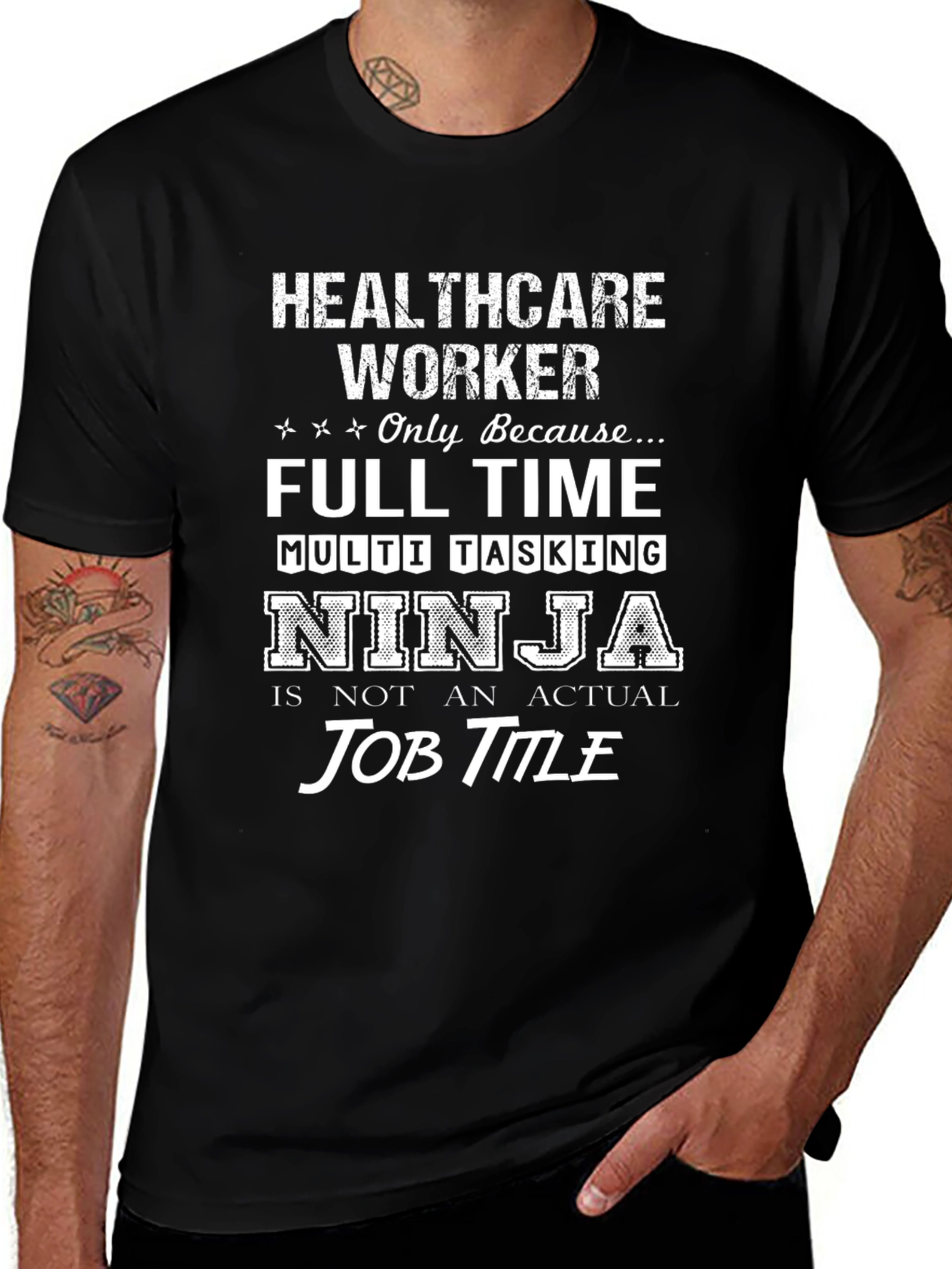 Healthcare Worker Ninja T-Shirt