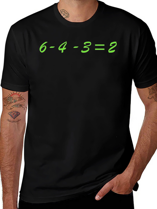 6-4-3=2 Funny Baseball T-Shirt