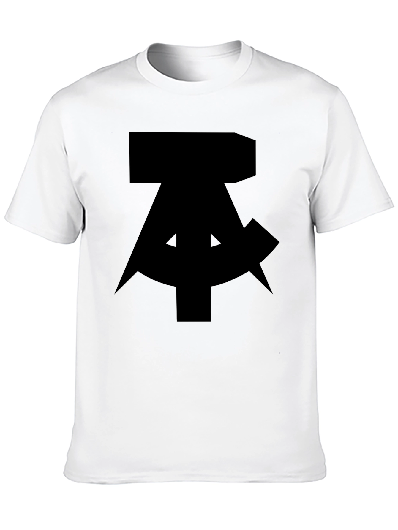 Black Shirt with Abstract Design