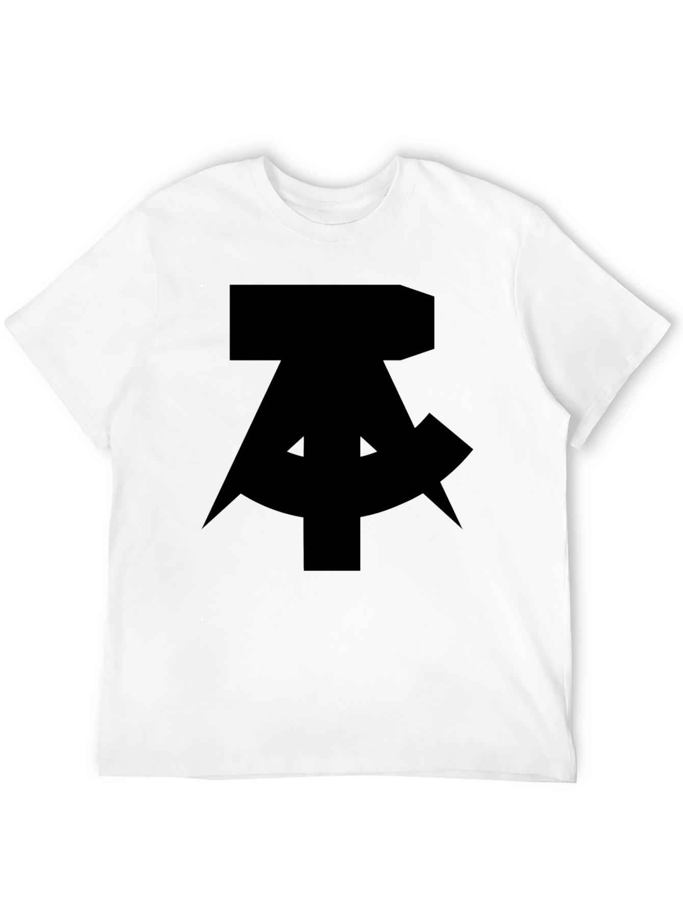 Black Shirt with Abstract Design