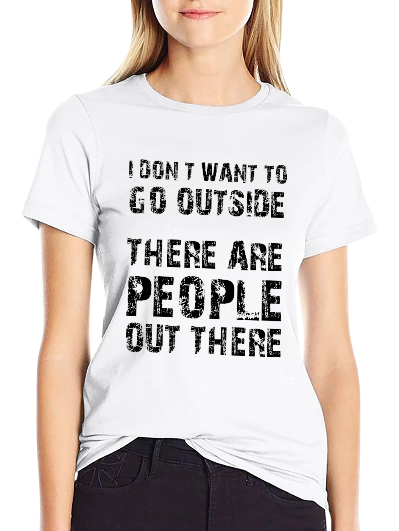 Introvert T-Shirt - I Dont Want to Go Outside