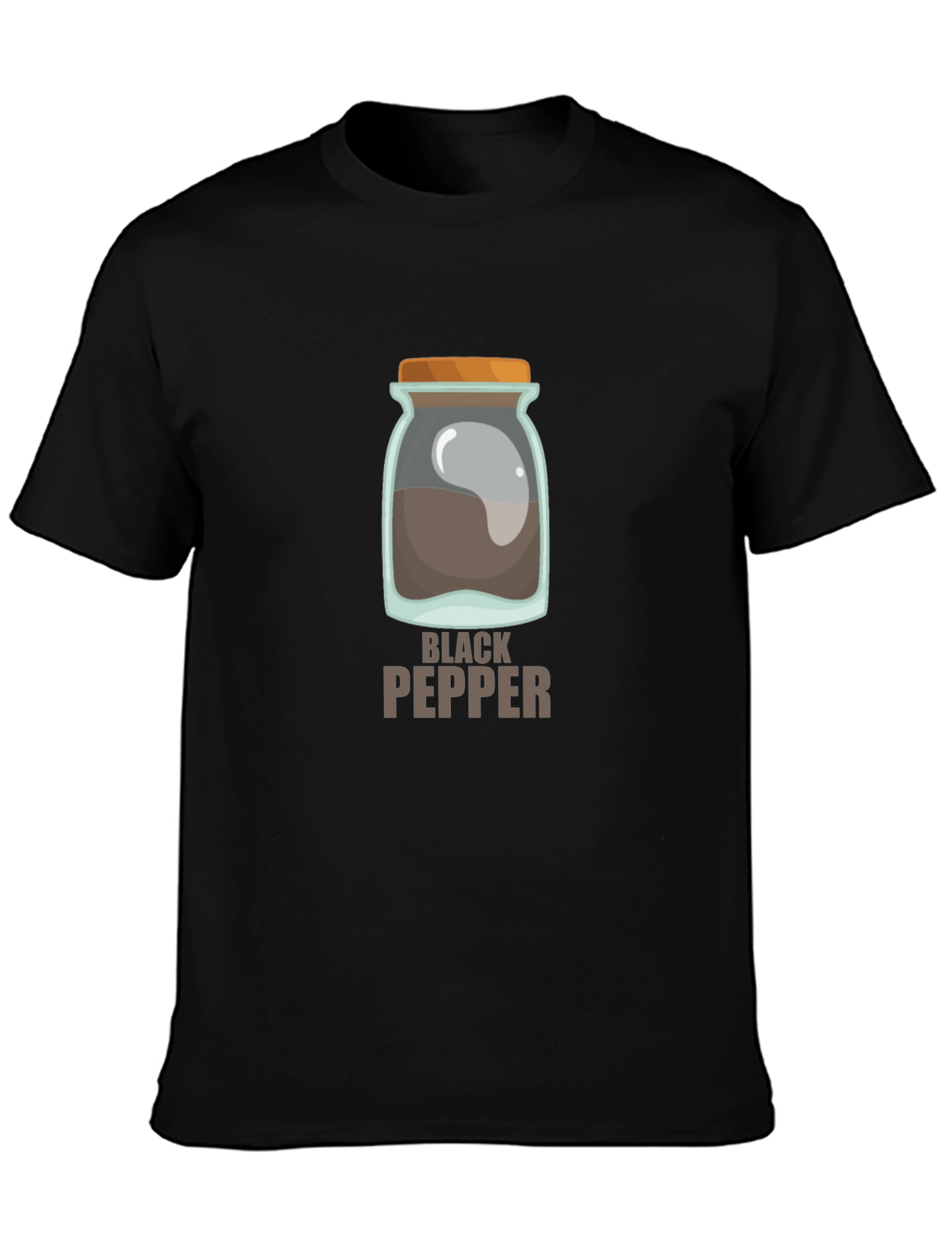 Black Pepper Jar T-Shirt - Novelty Culinary Tee