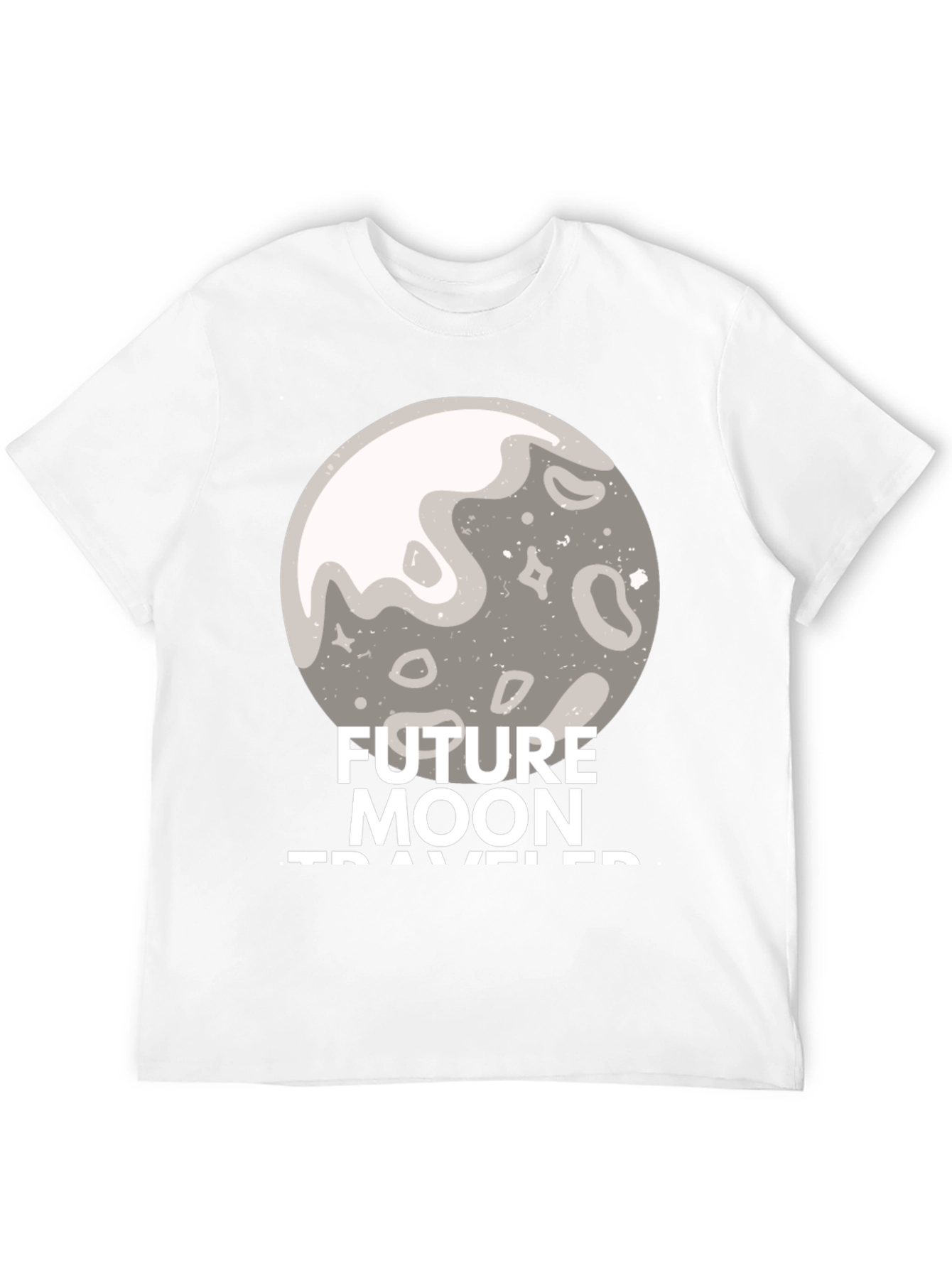 Future Moon Traveler Graphic Tee - Black