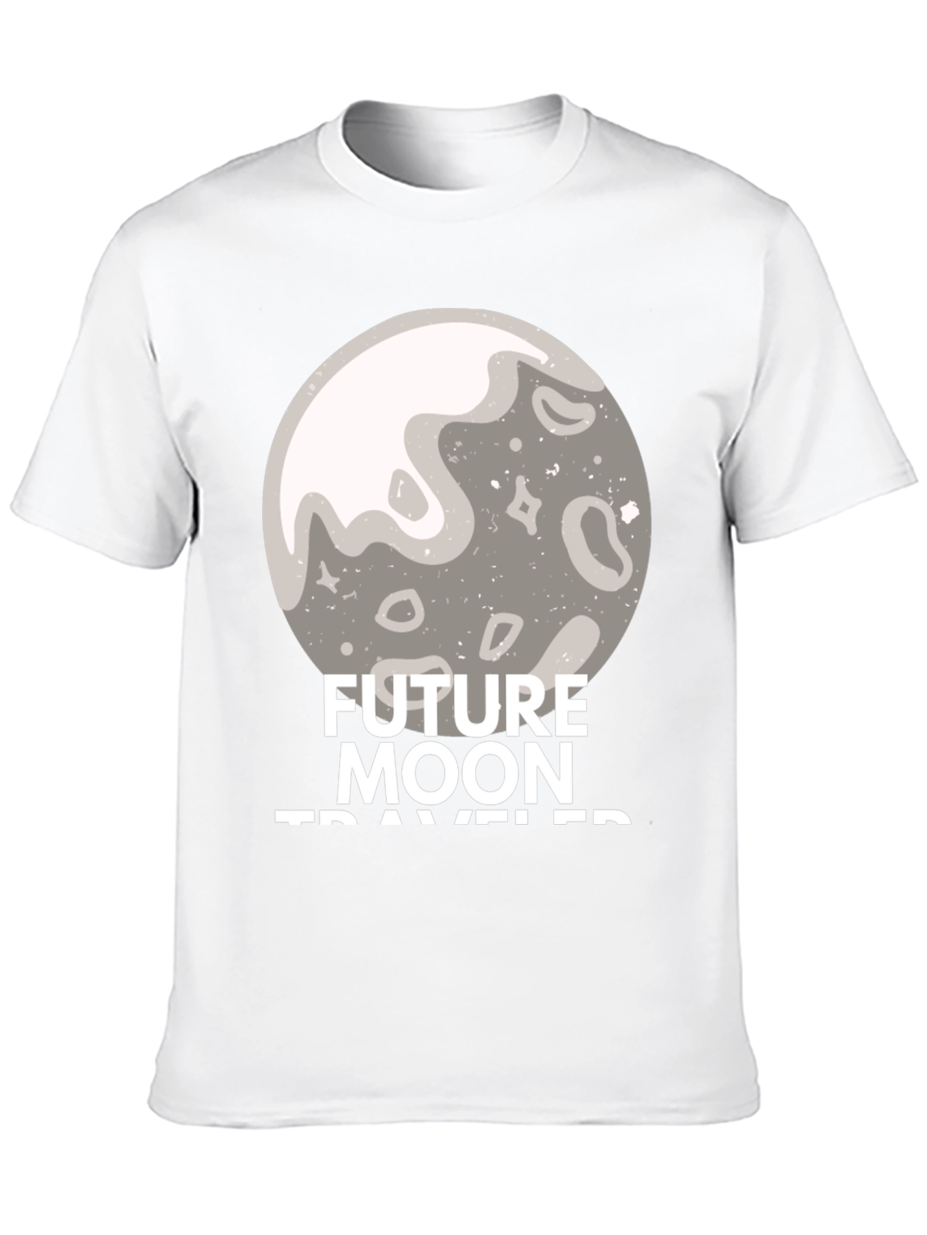 Future Moon Traveler Graphic Tee - Black