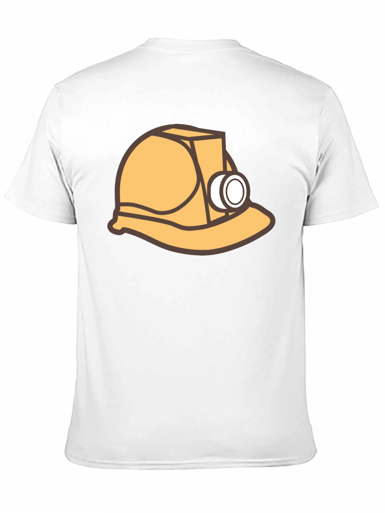 Miner Hard Hat Graphic Tee - Black Cotton T-Shirt