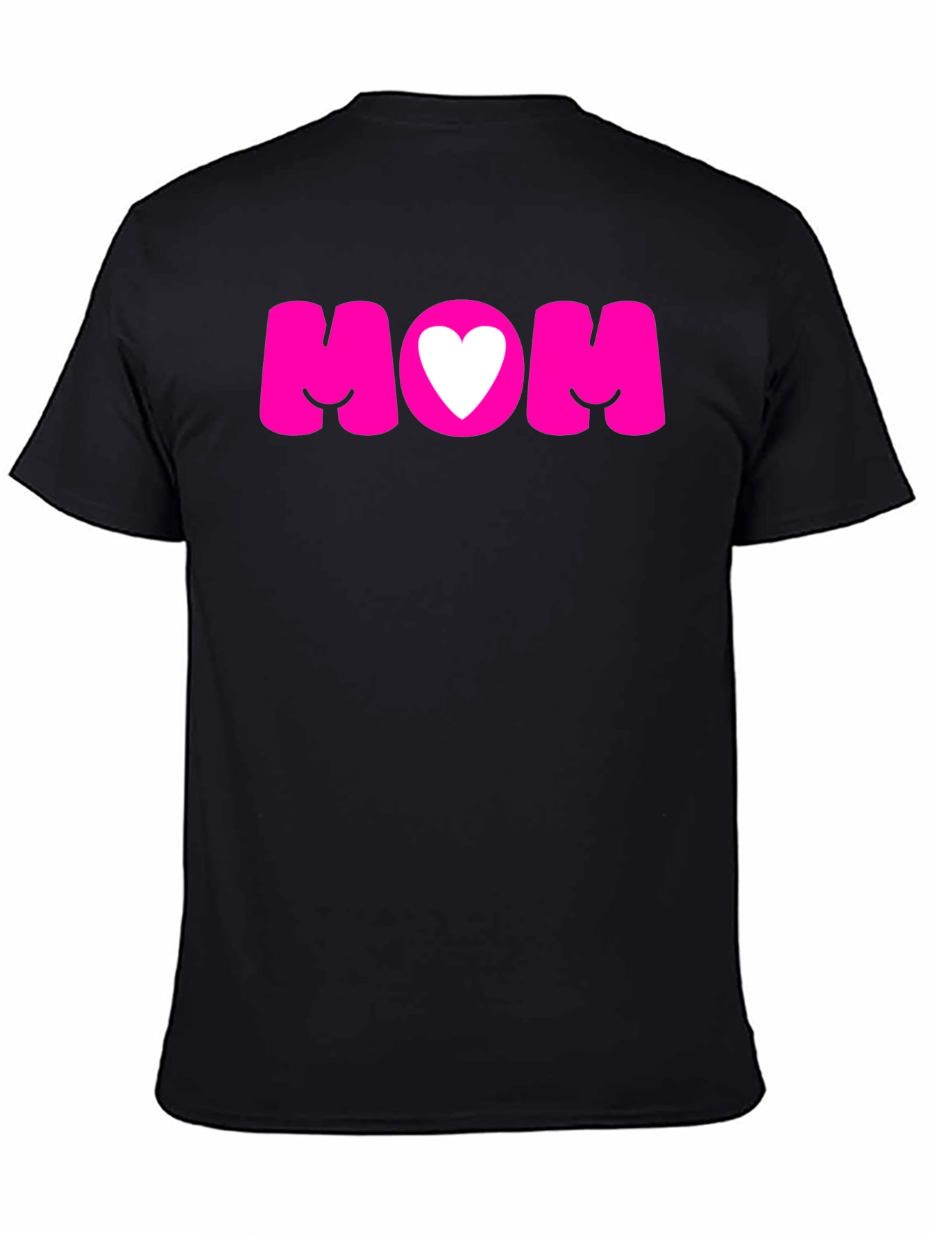 Mom Heart Graphic Tee - Black T-Shirt