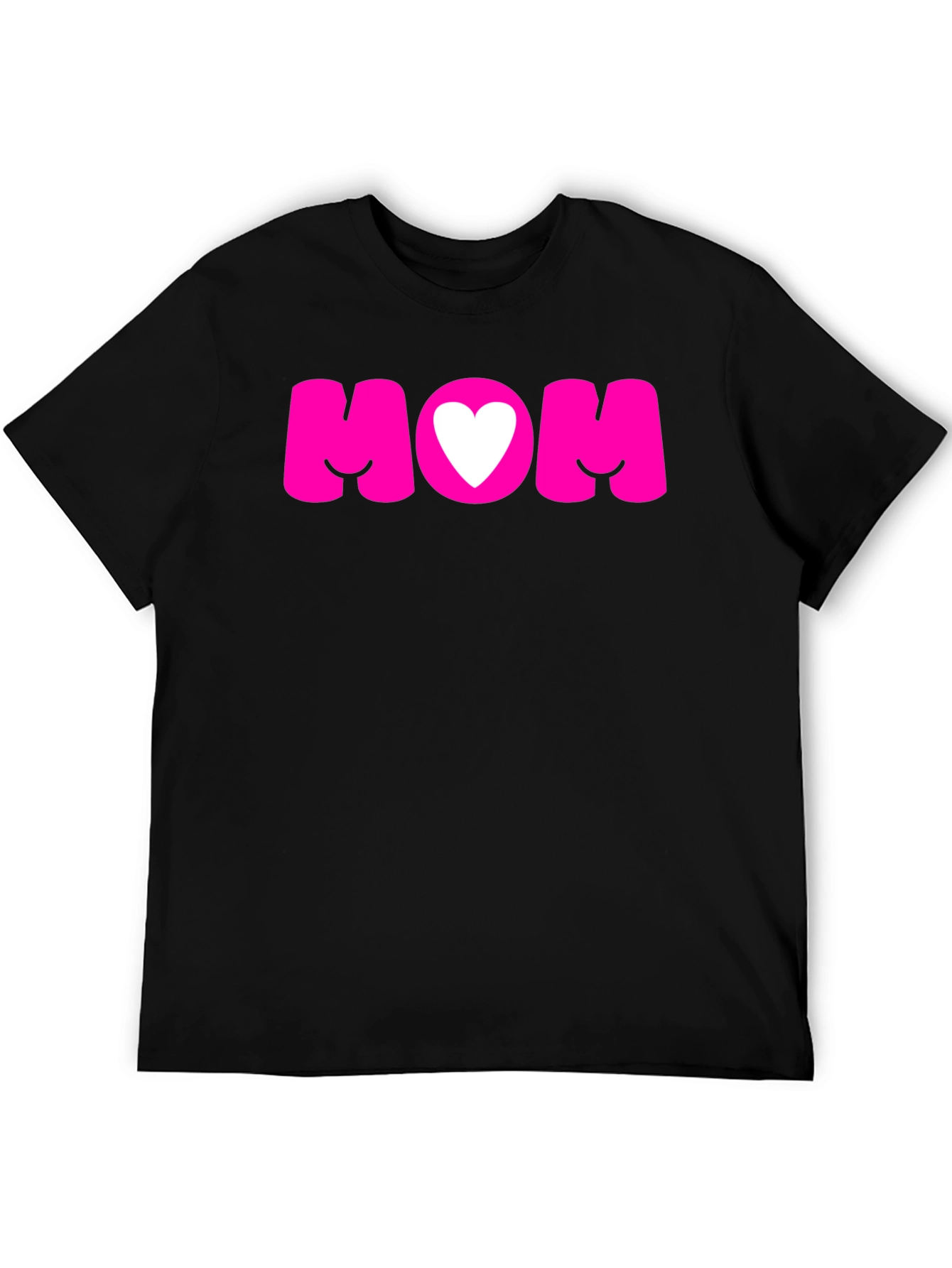 Mom Heart Graphic Tee - Black T-Shirt